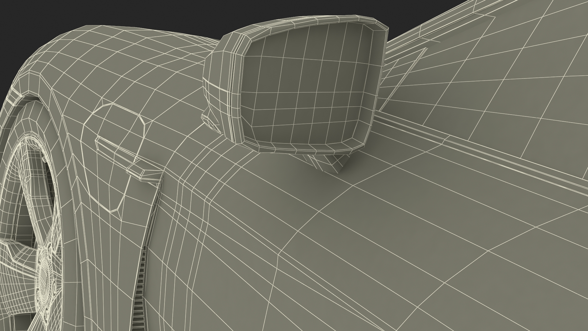 3D model Porsche Taycan Turbo S 2020 Silver Simplified