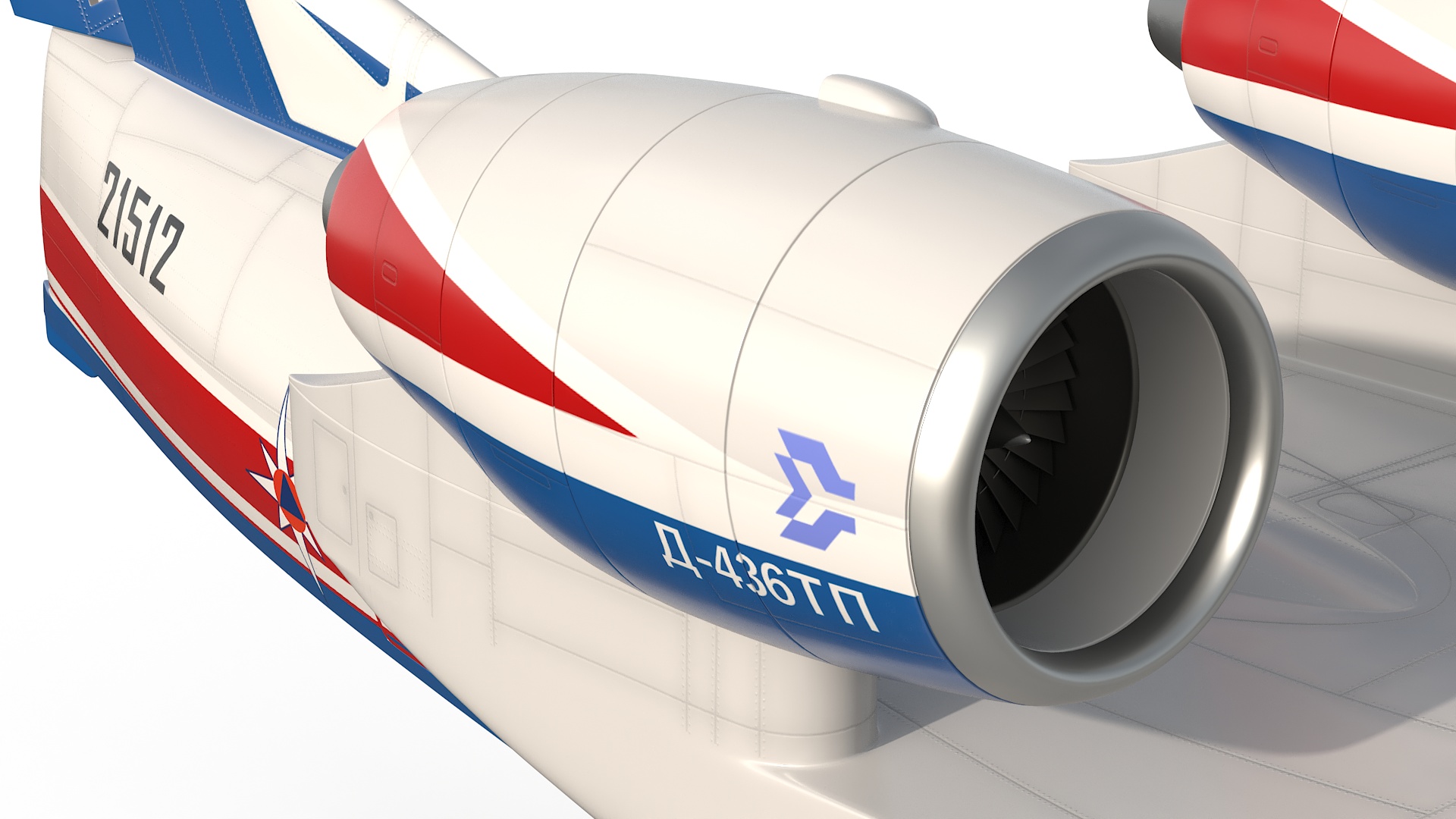 3D model Beriev Be 200 Altair Aircraft Rigged for Maya
