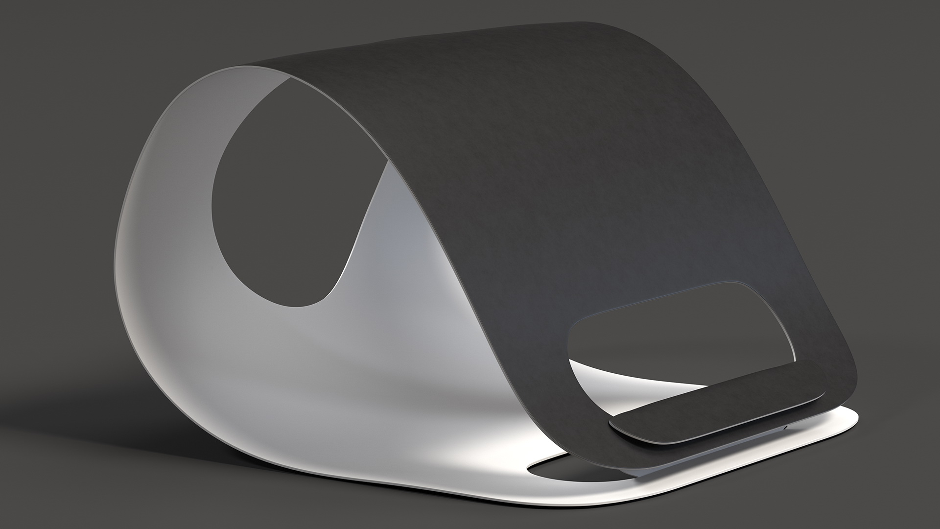 Take Away Cup Holder Single Cup Black 3D