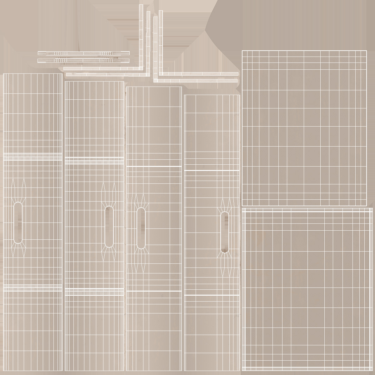 3D model Wooden Box
