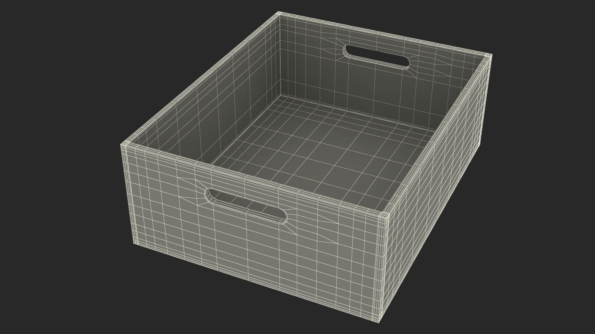 3D model Wooden Box