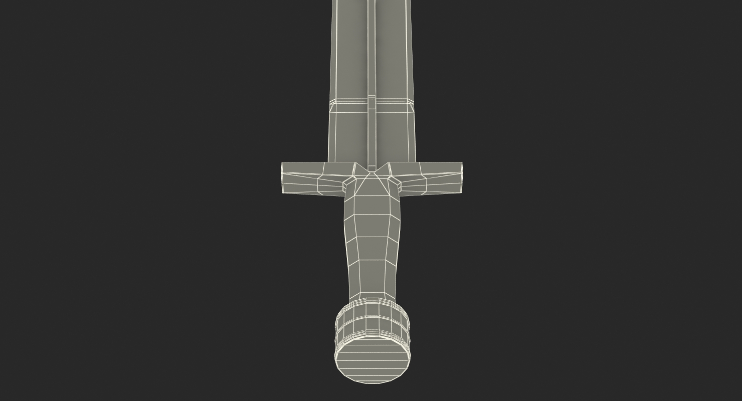 3D Greek Xiphos Sword model