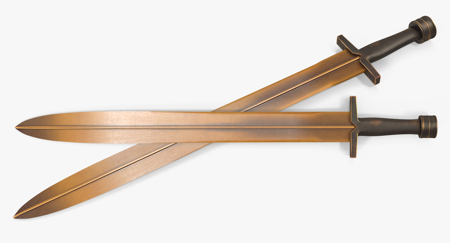 3D Greek Xiphos Sword model