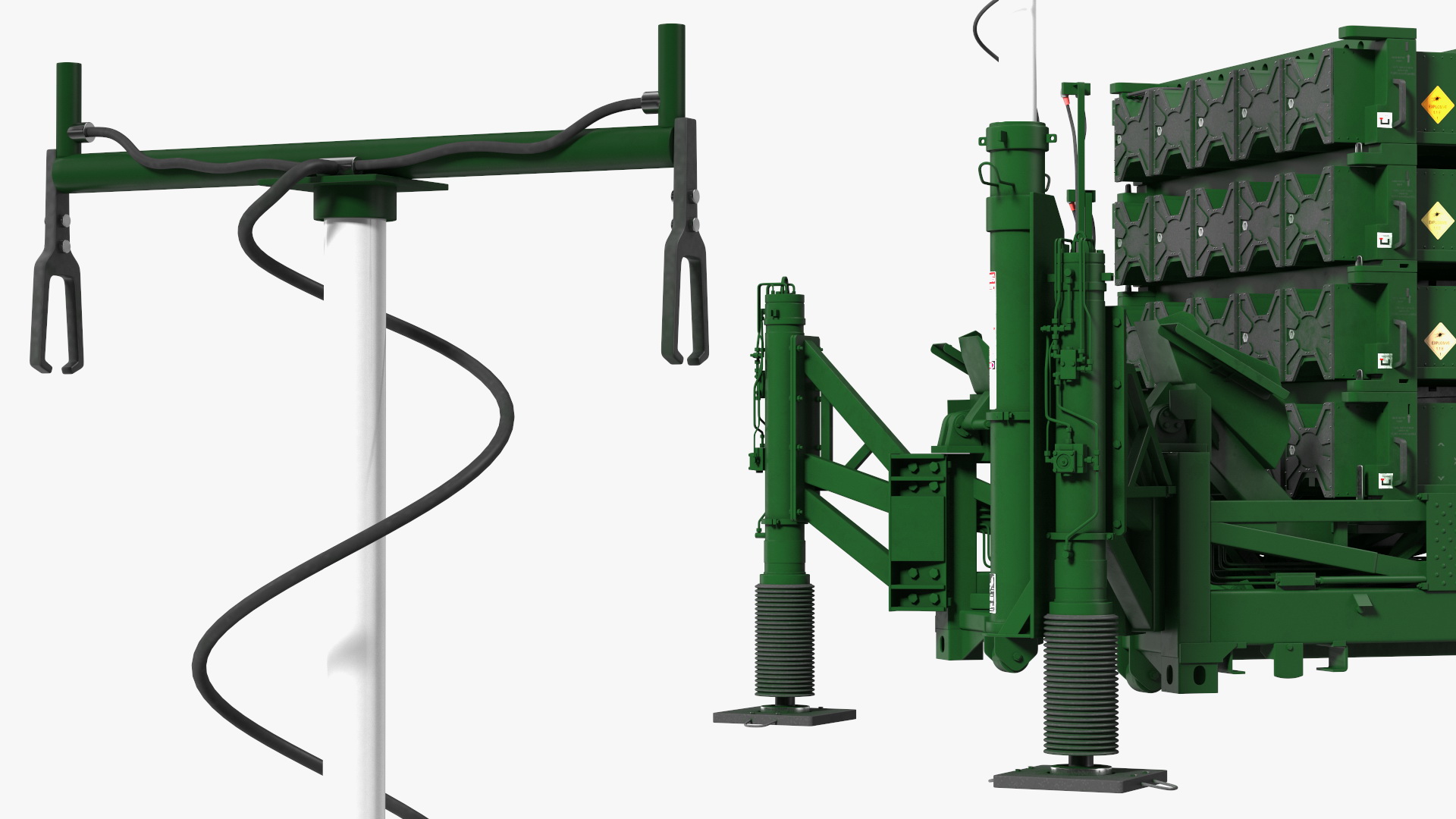 3D Iron Dome Air Defense Batteries Rigged model