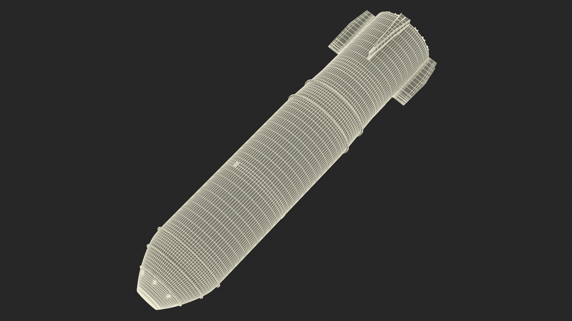3D Military Thermonuclear Bomb MK-17 model