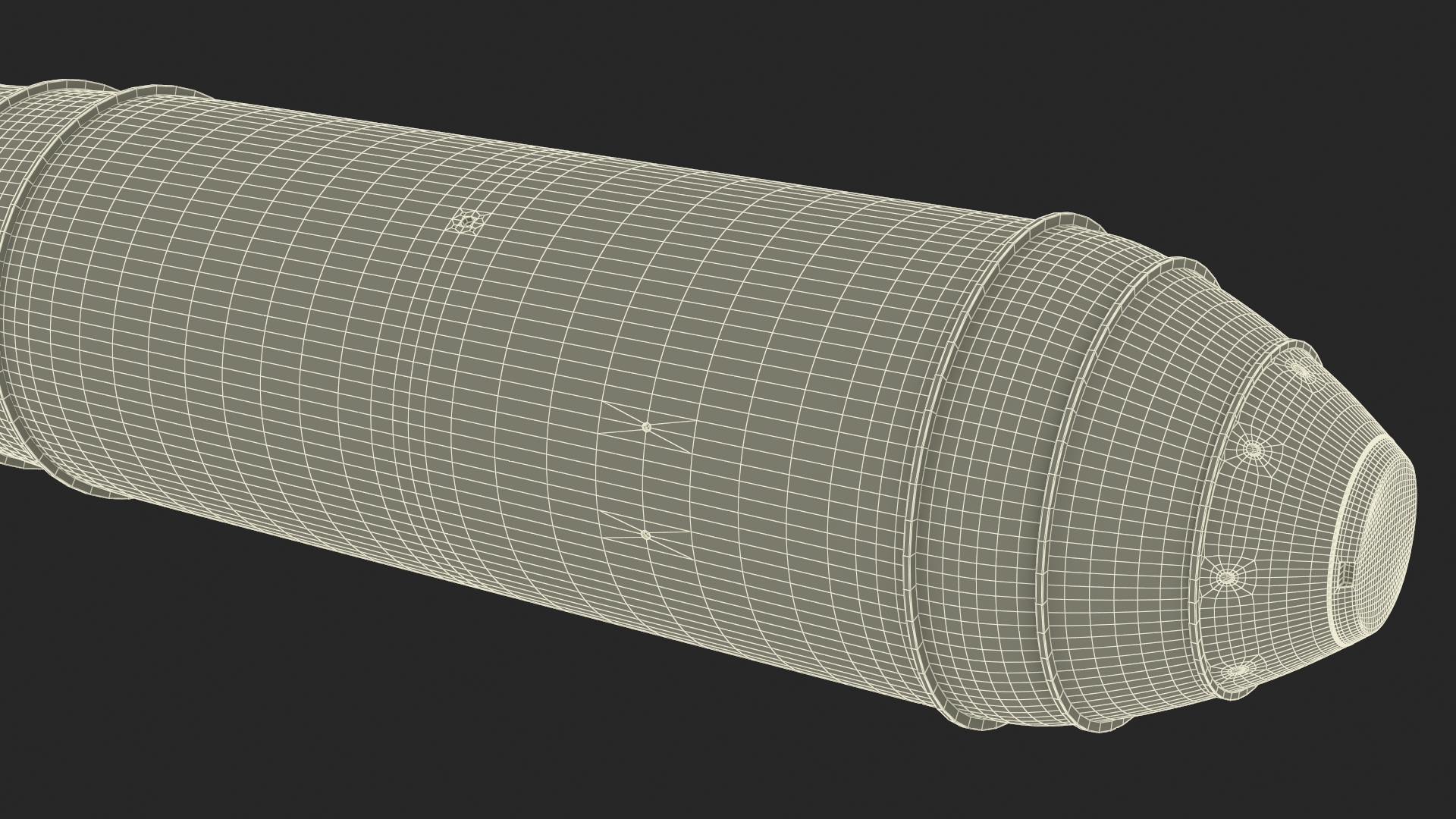 3D Military Thermonuclear Bomb MK-17 model