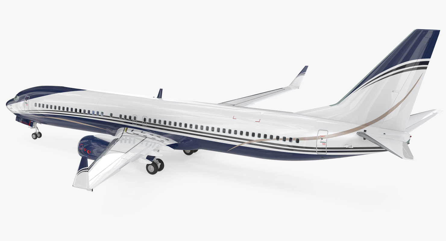 3D Boeing 737 900 with Interior Generic Rigged model