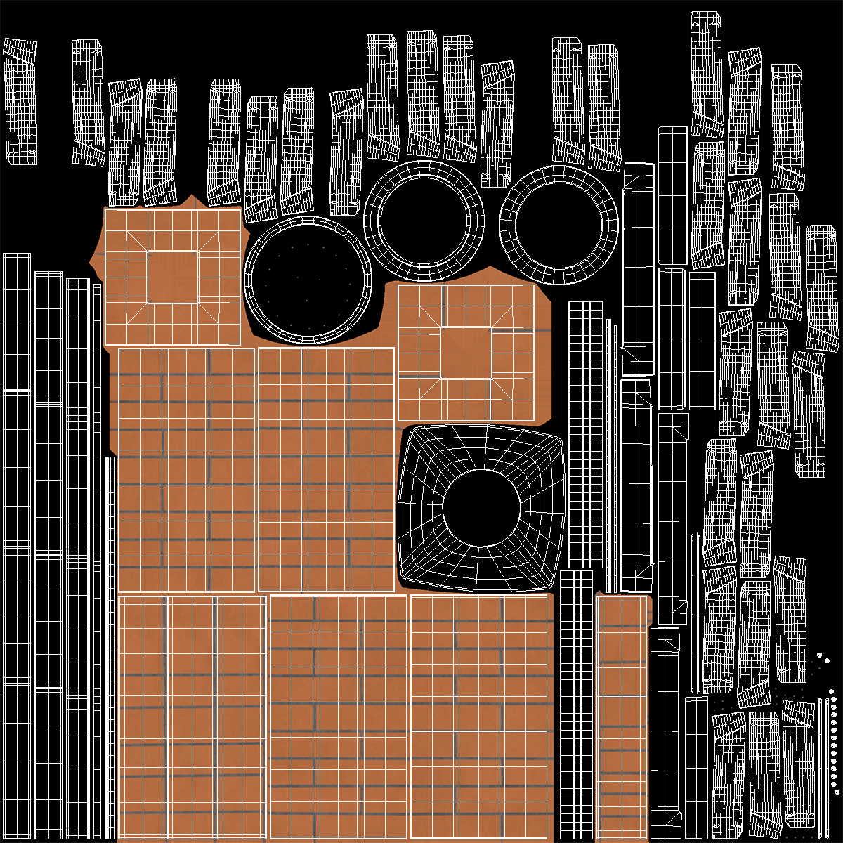 Masonry Chimney with Spherical Cowl Corner Base 3D