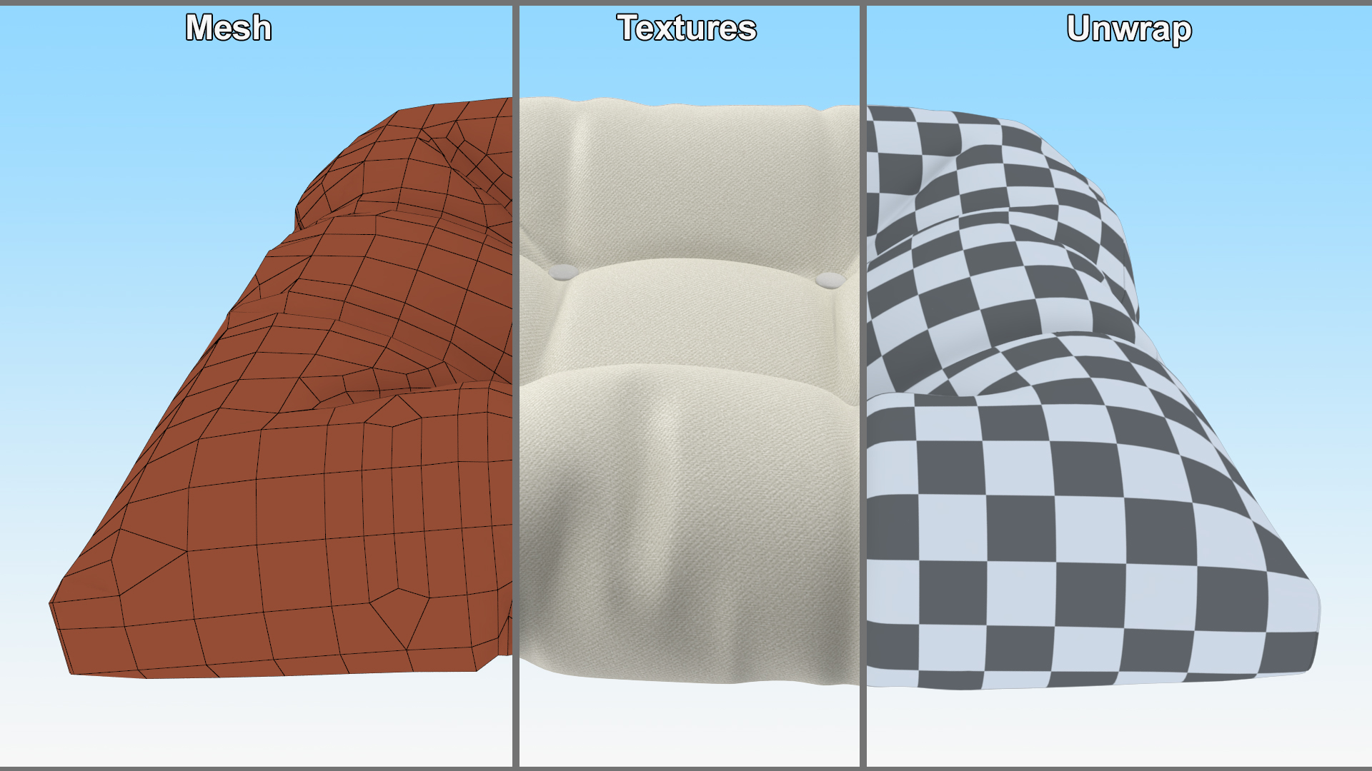 3D model Outdoor Chair Pillow