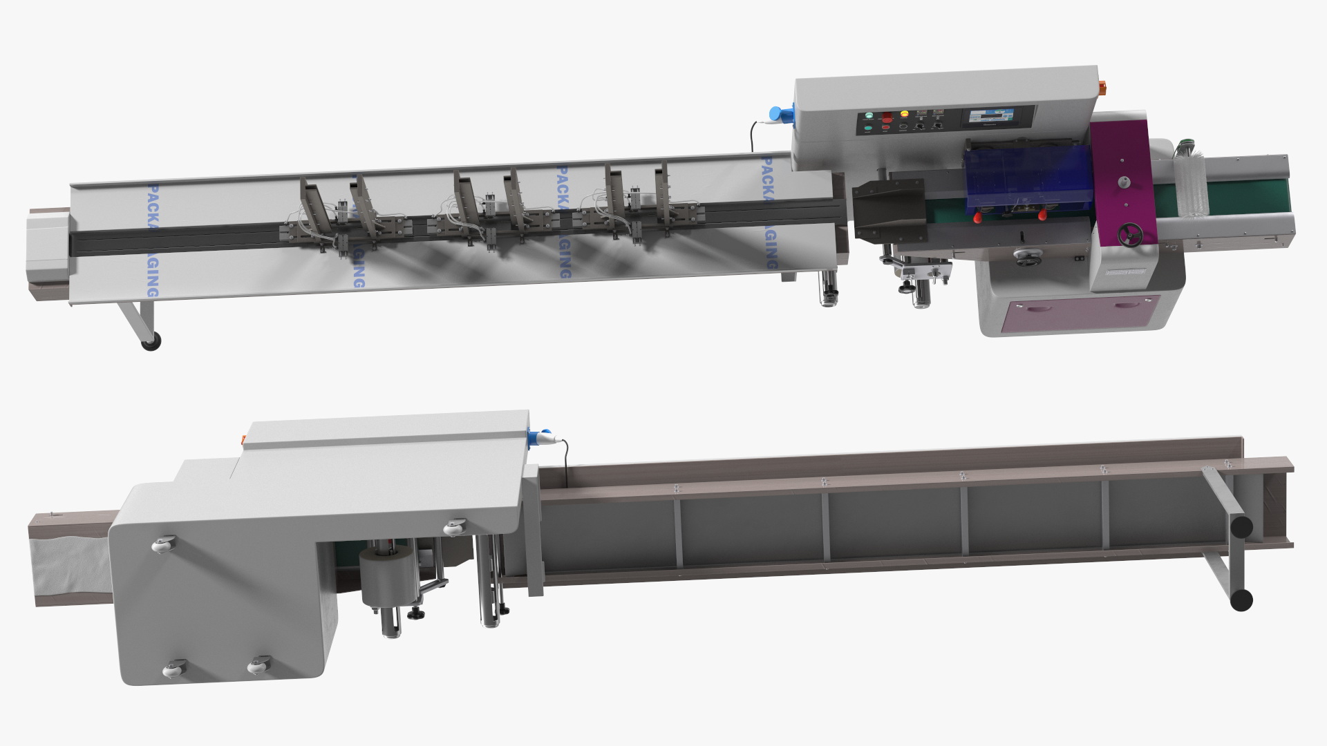 Automatic Packing Line Machine Fur 3D model