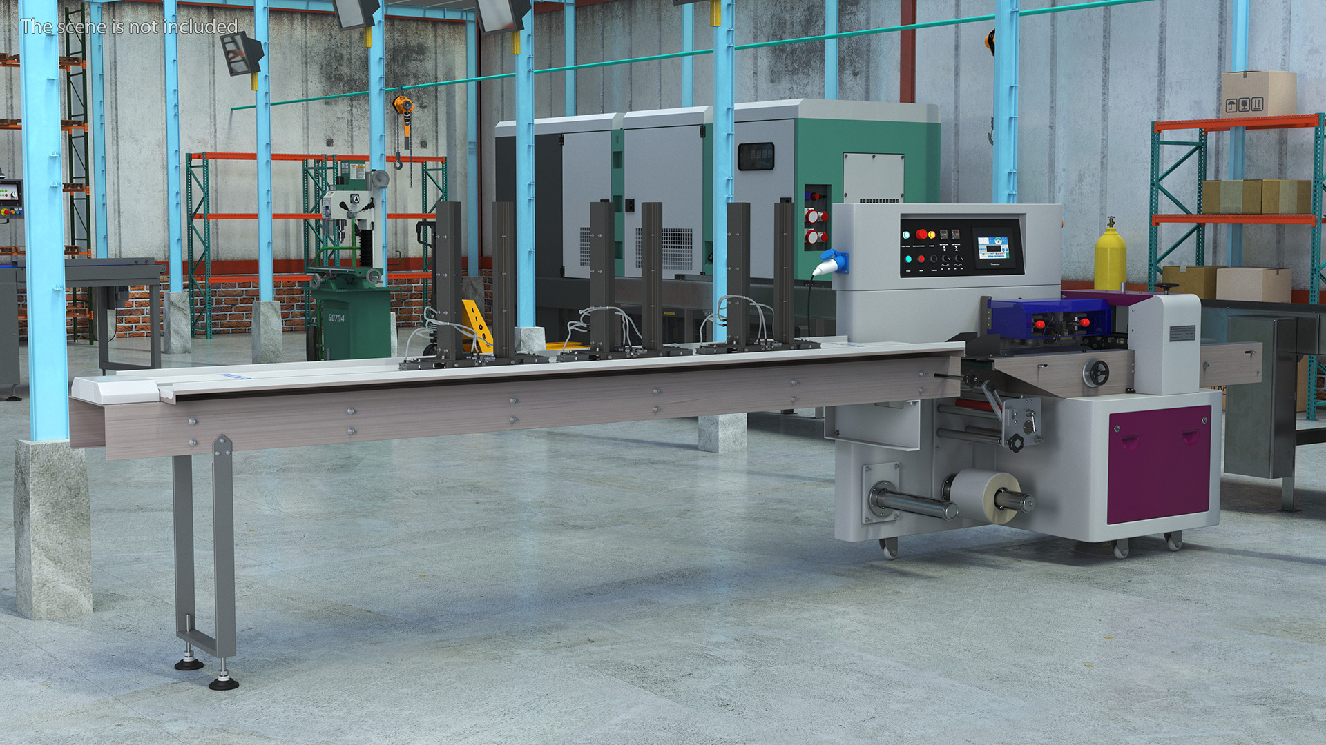 Automatic Packing Line Machine Fur 3D model