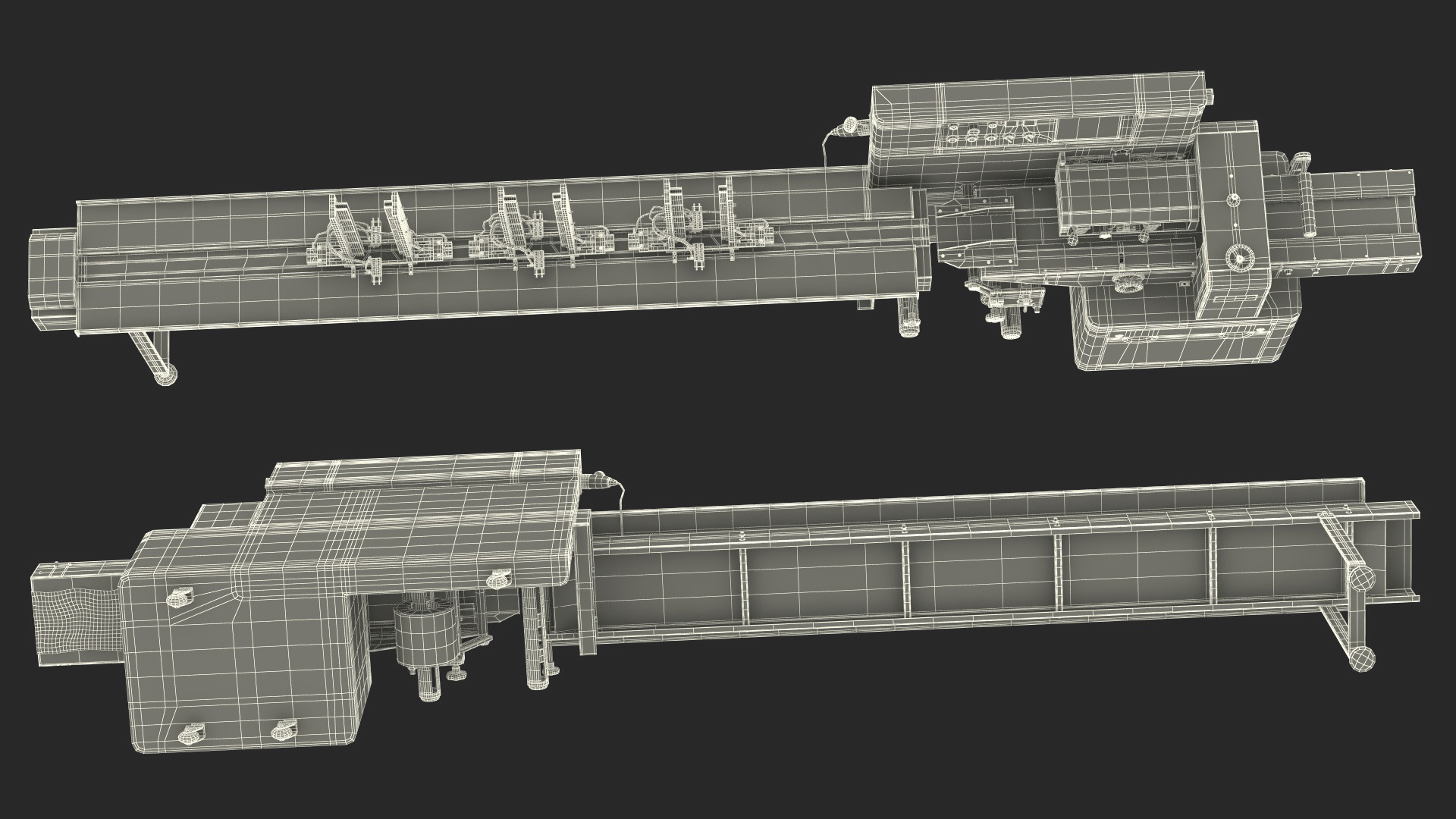 Automatic Packing Line Machine Fur 3D model