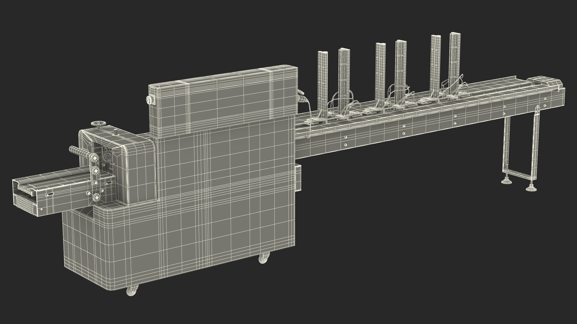 Automatic Packing Line Machine Fur 3D model