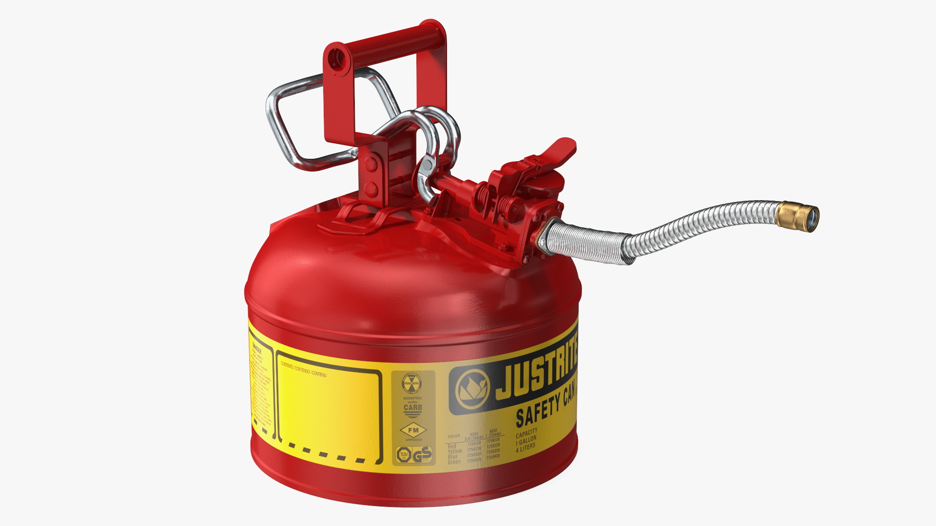 3D model Safety Fuel Can One Gallon Red