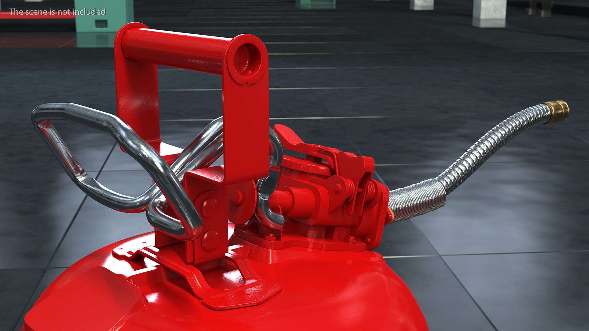 3D model Safety Fuel Can One Gallon Red