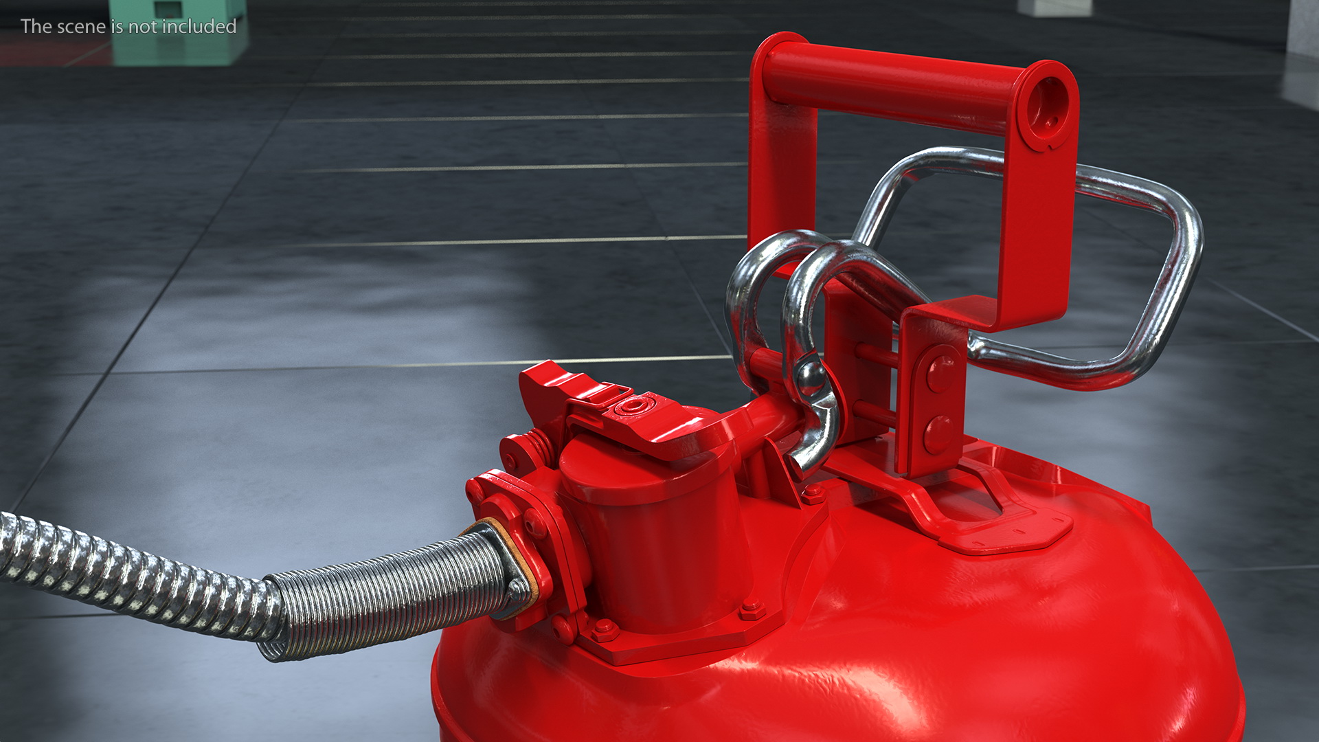 3D model Safety Fuel Can One Gallon Red