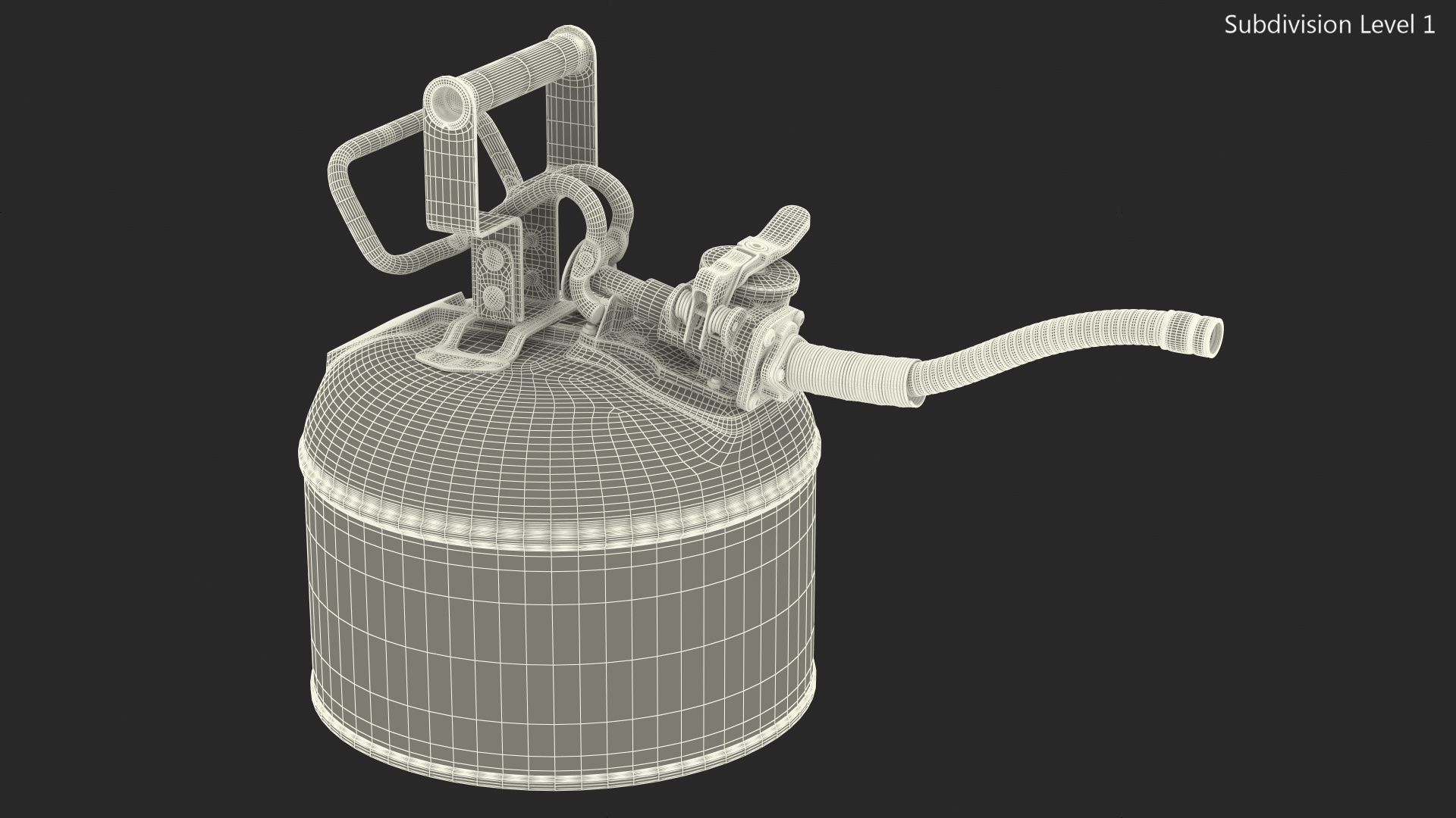 3D model Safety Fuel Can One Gallon Red