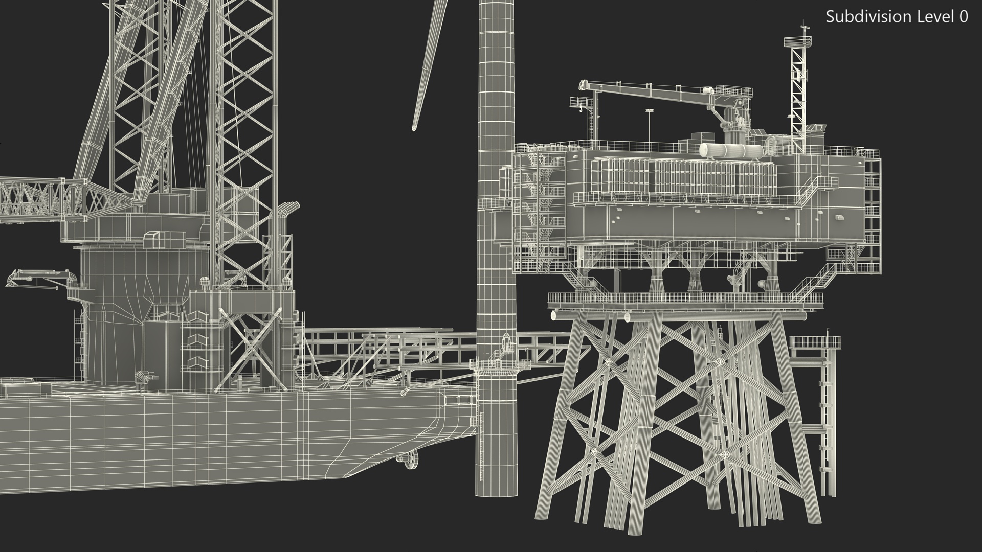 3D Voltaire Jack Up Vessels Offshore Wind Farm Installation