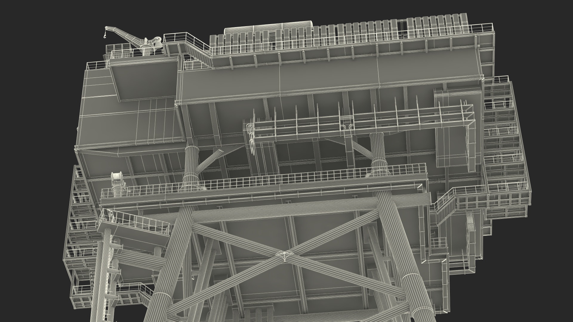 3D Voltaire Jack Up Vessels Offshore Wind Farm Installation