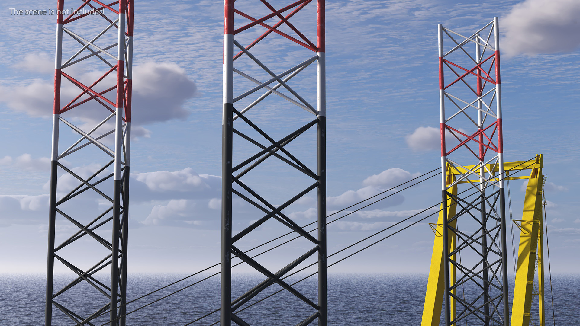 3D Voltaire Jack Up Vessels Offshore Wind Farm Installation