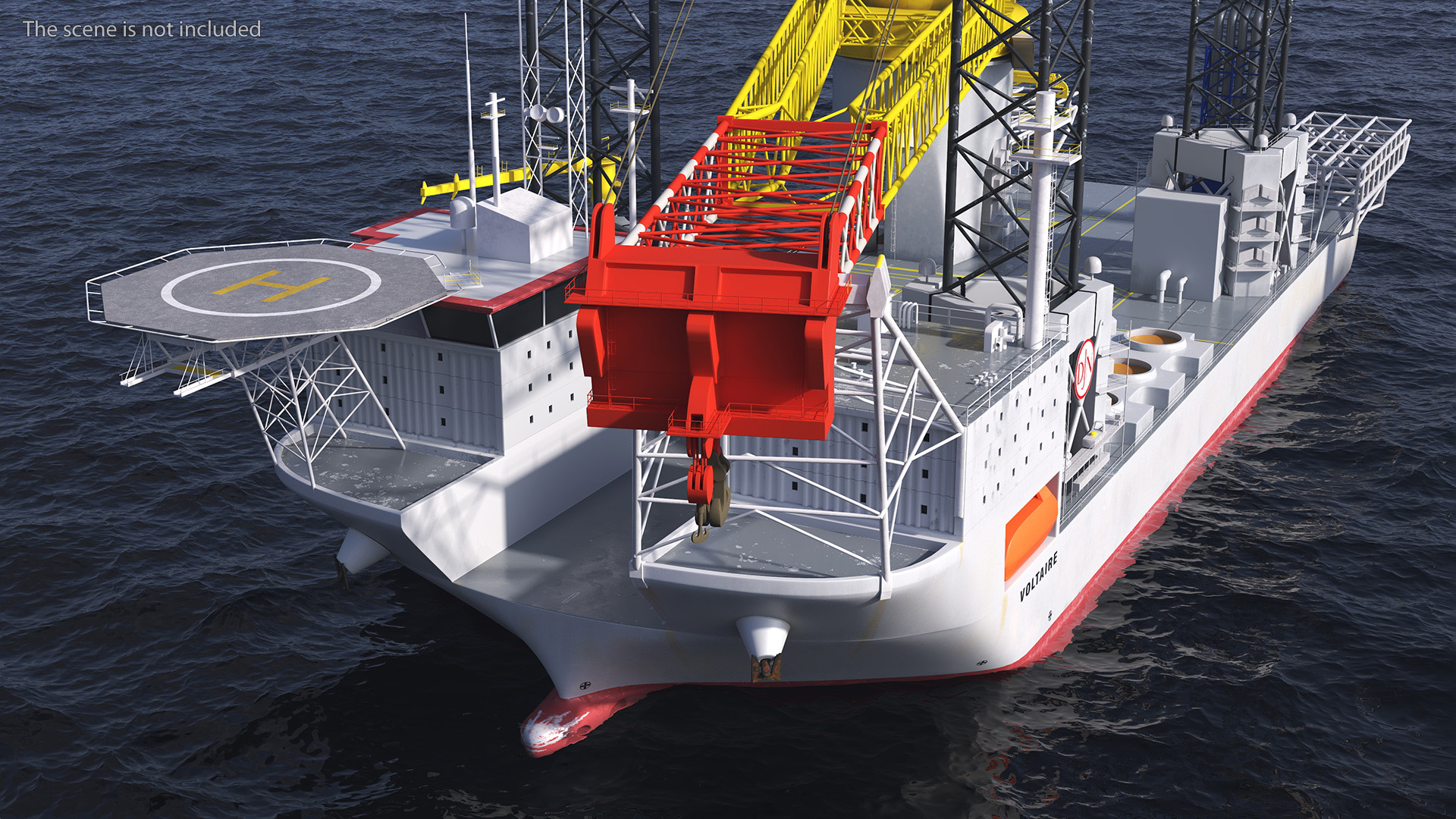 3D Voltaire Jack Up Vessels Offshore Wind Farm Installation