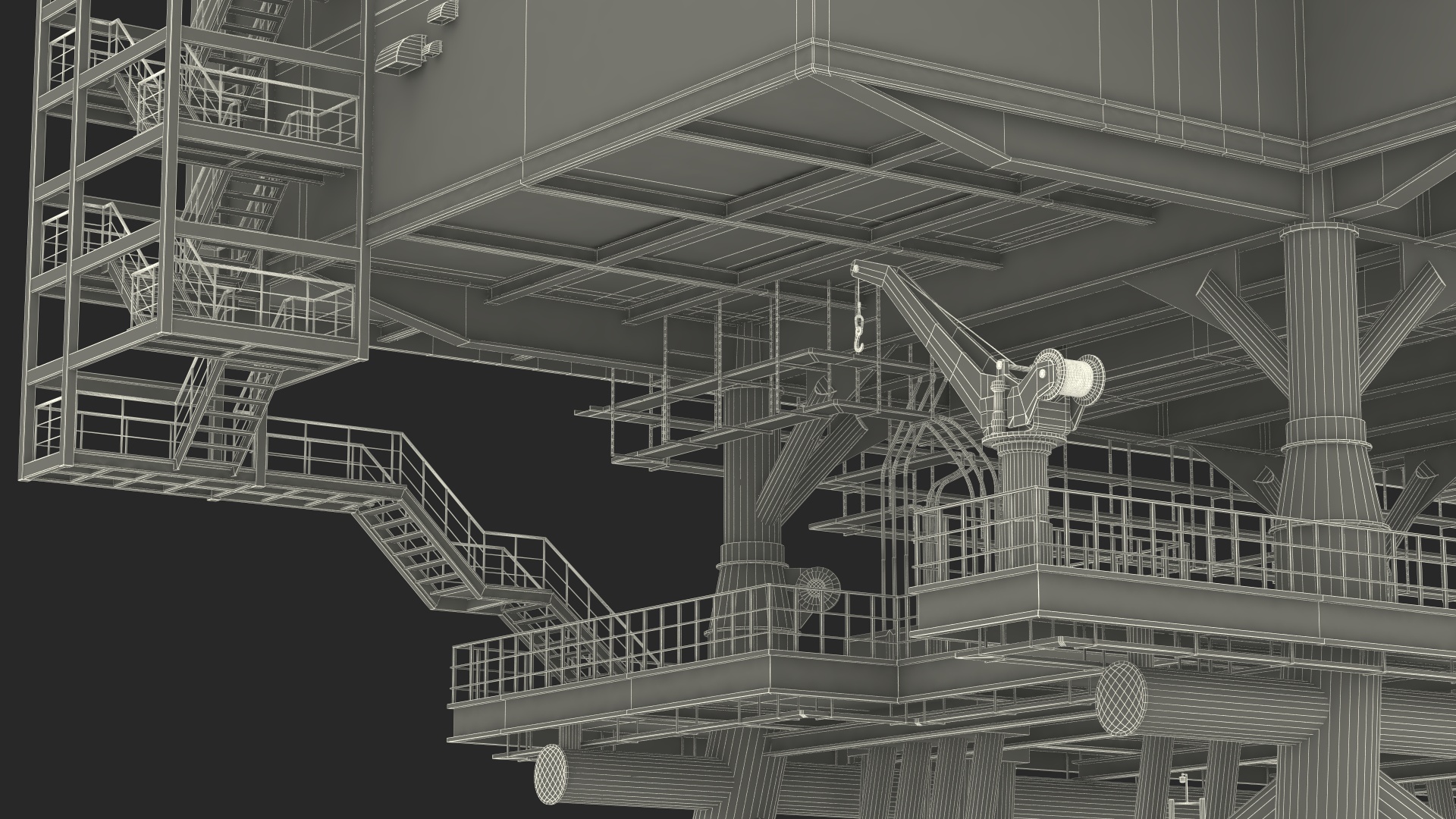 3D Voltaire Jack Up Vessels Offshore Wind Farm Installation