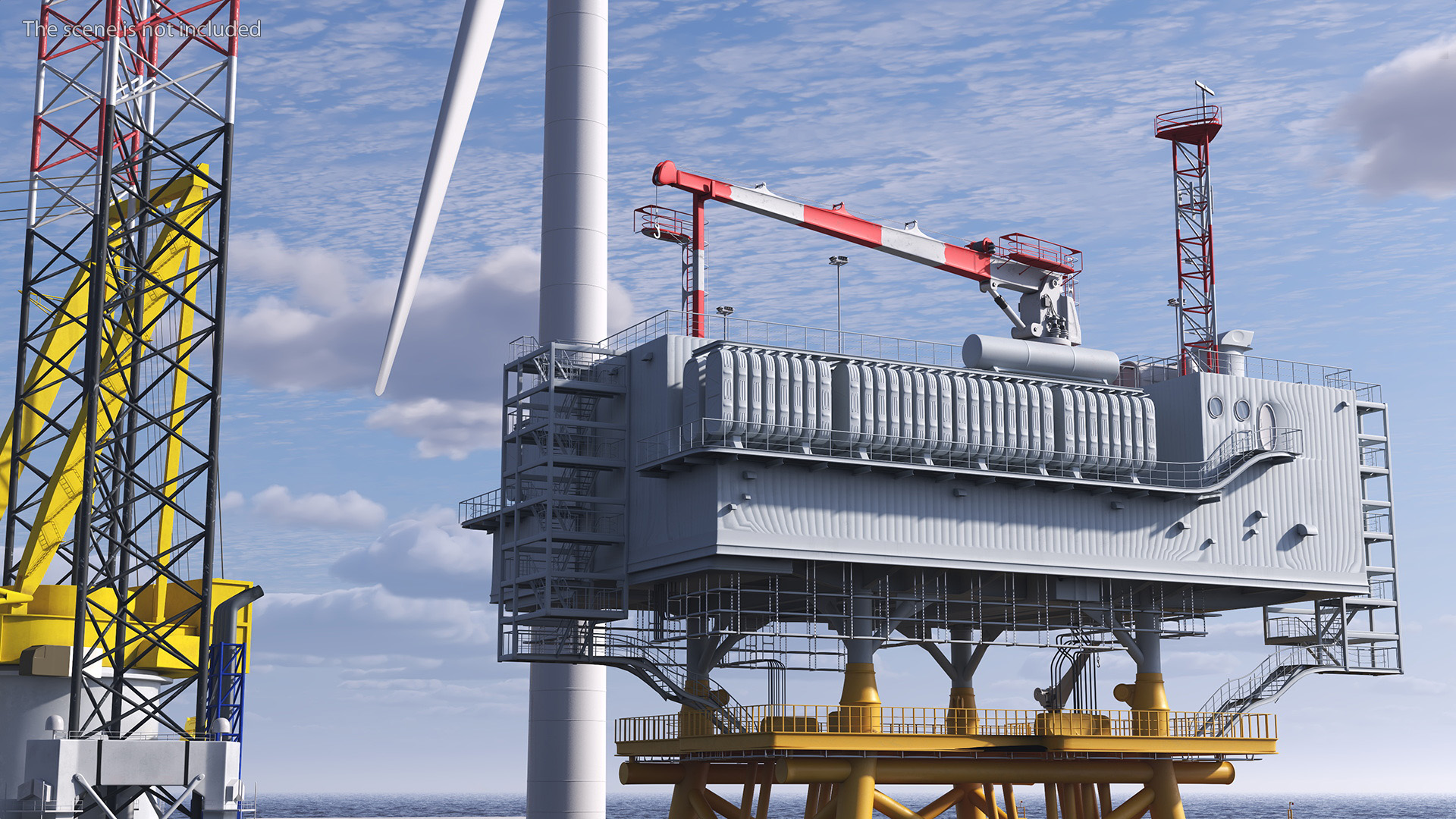 3D Voltaire Jack Up Vessels Offshore Wind Farm Installation