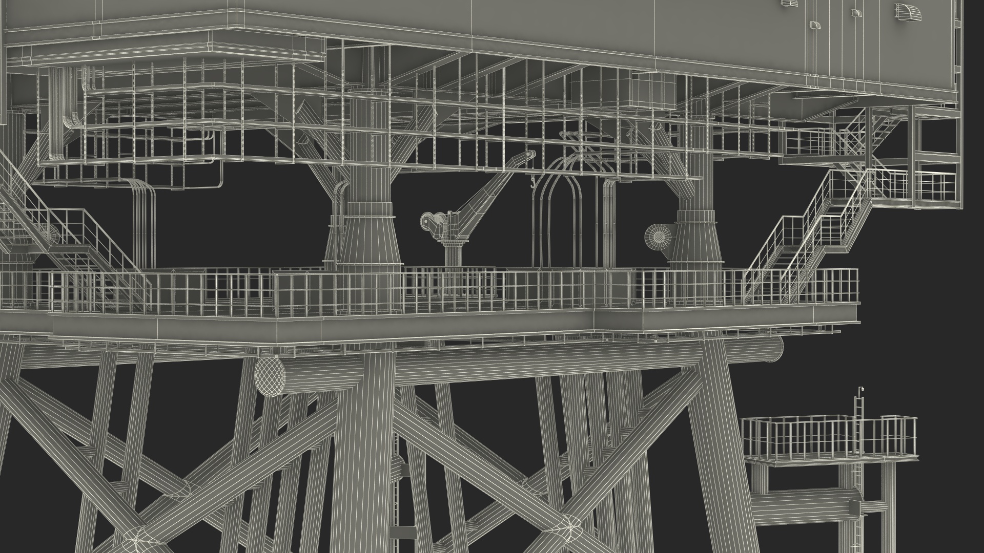 3D Voltaire Jack Up Vessels Offshore Wind Farm Installation