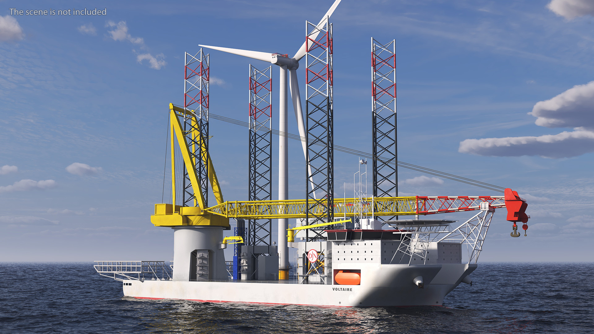 3D Voltaire Jack Up Vessels Offshore Wind Farm Installation