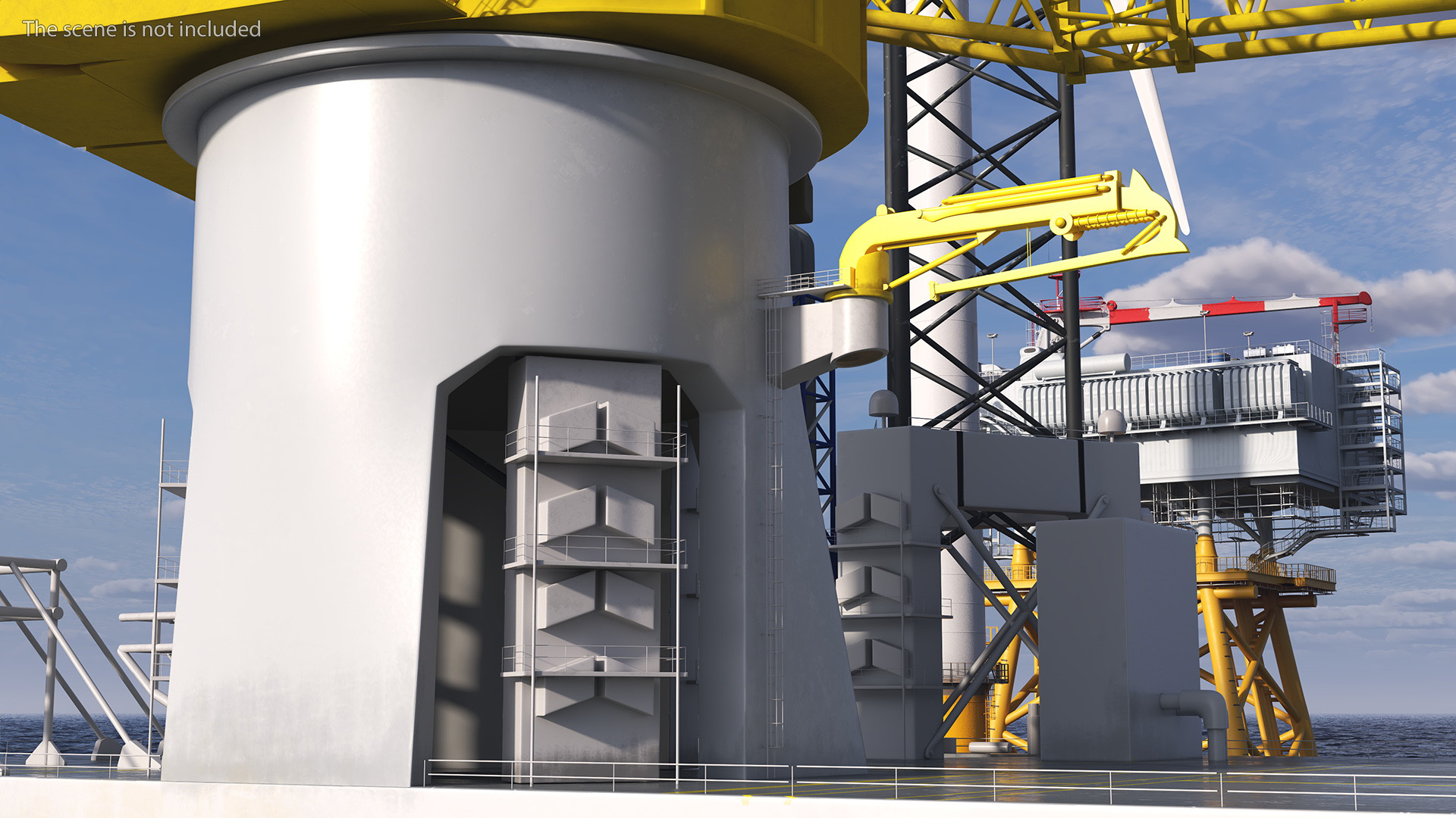 3D Voltaire Jack Up Vessels Offshore Wind Farm Installation