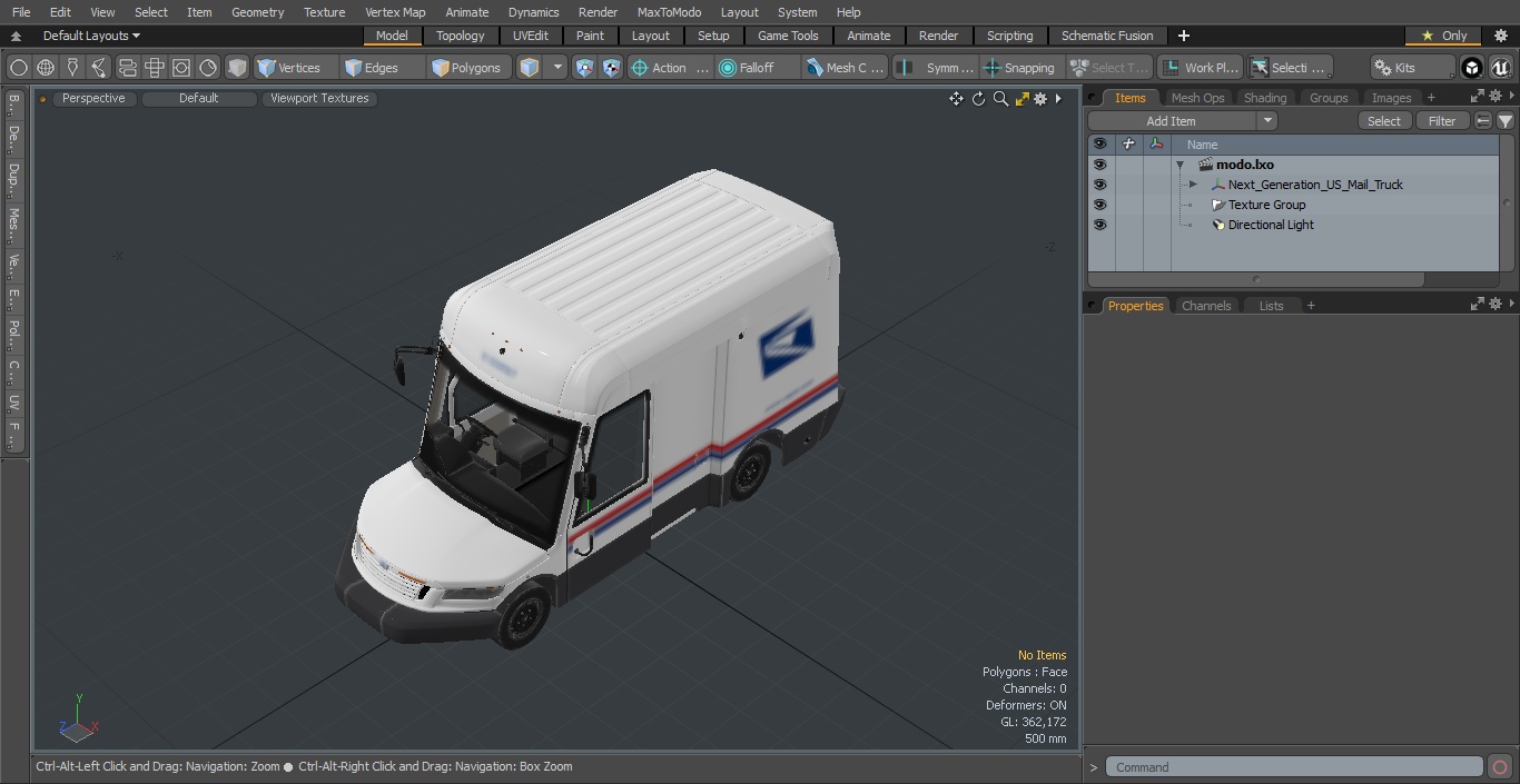 Next Generation US Mail Truck 3D model
