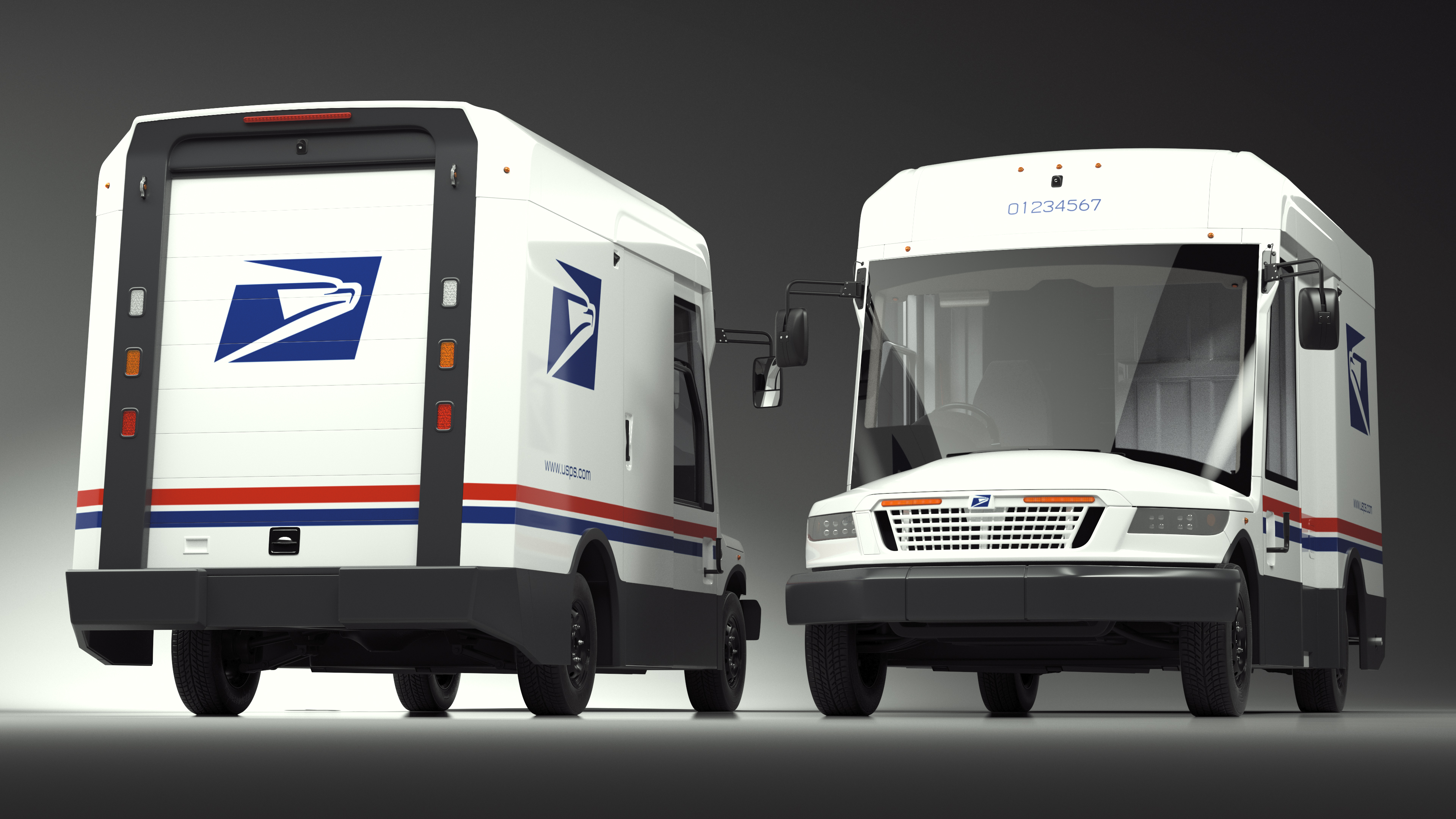 Next Generation US Mail Truck 3D model