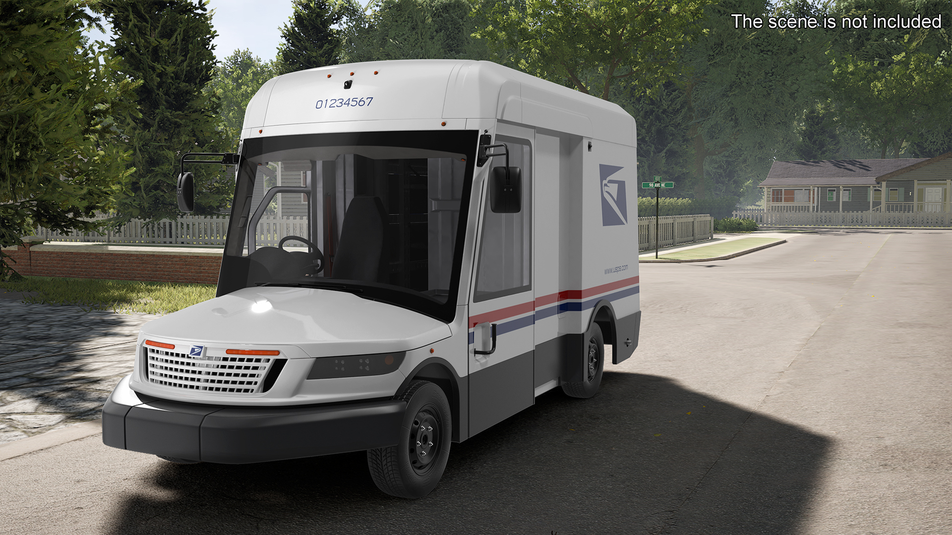 Next Generation US Mail Truck 3D model