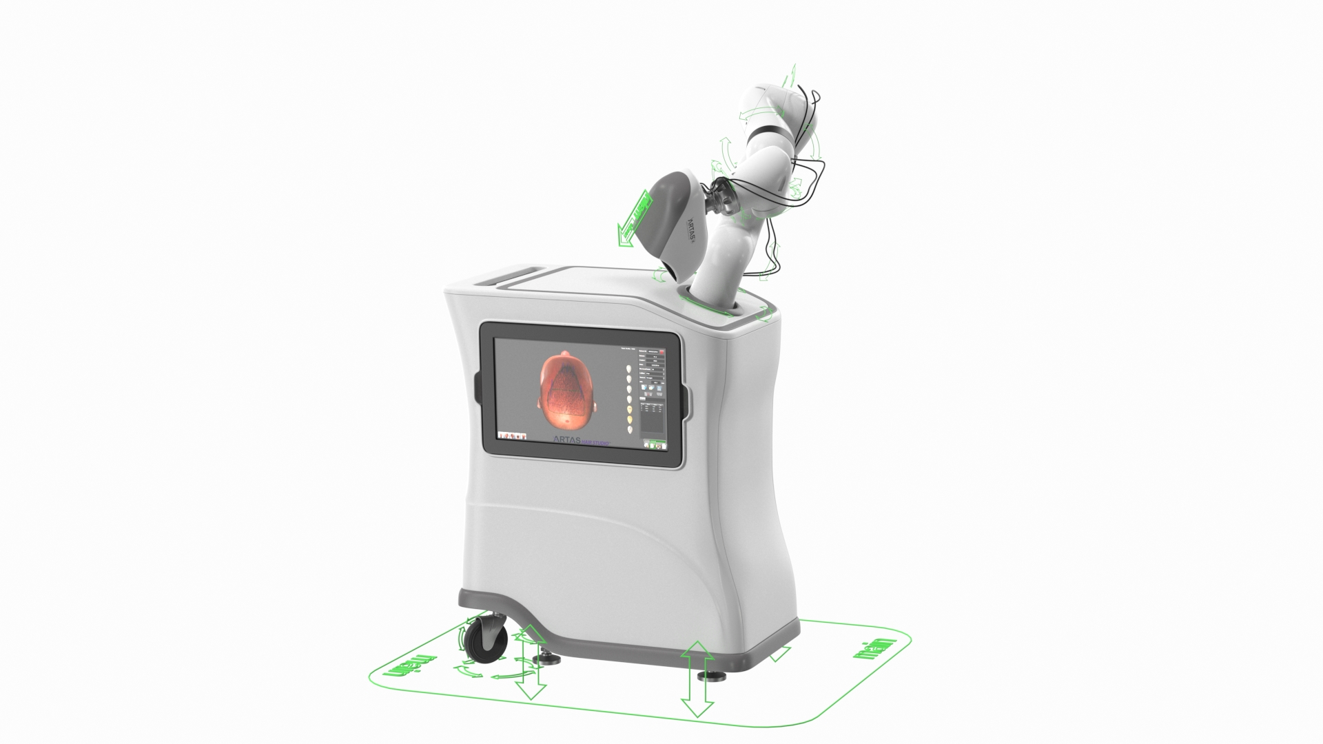 3D ARTAS Robotic Hair Restoration Rigged for Maya