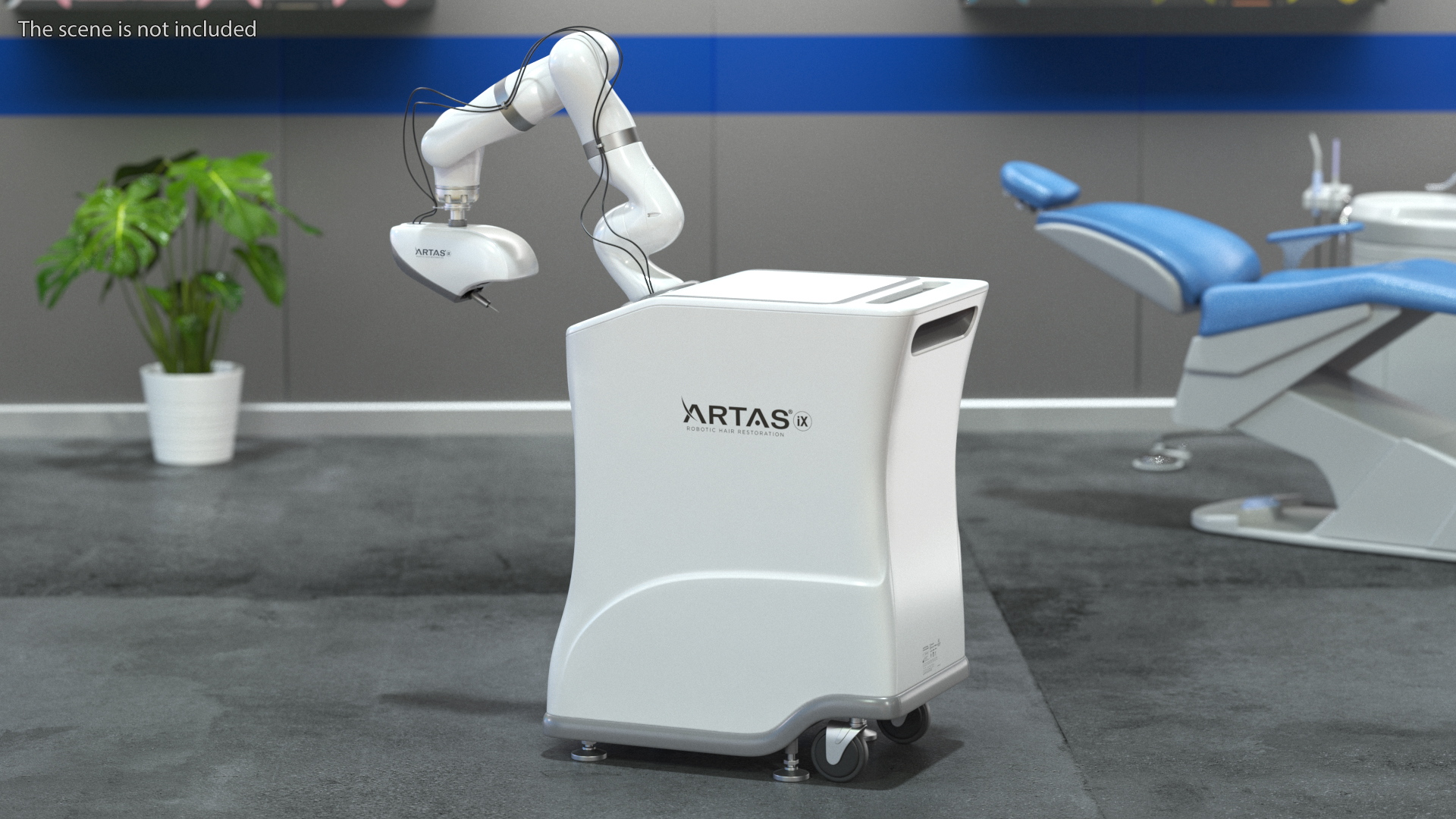 3D ARTAS Robotic Hair Restoration Rigged for Maya