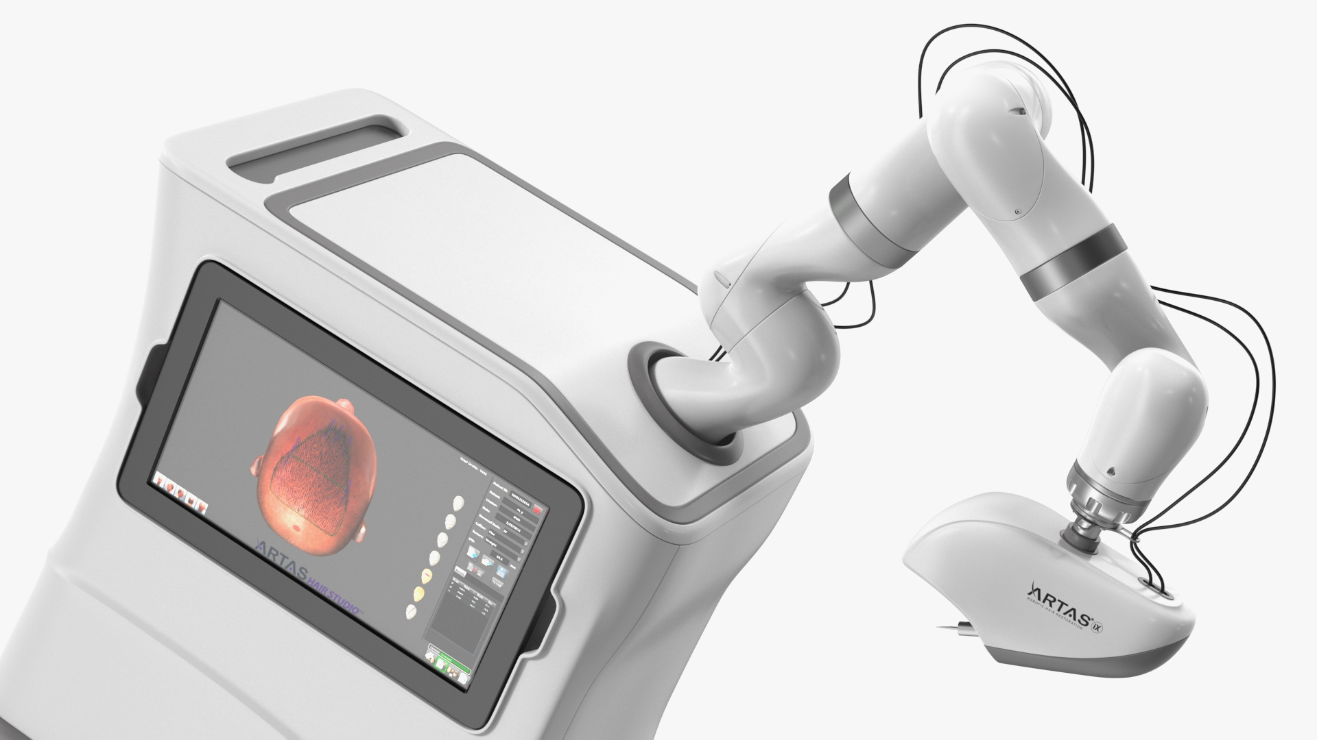 3D ARTAS Robotic Hair Restoration Rigged for Maya