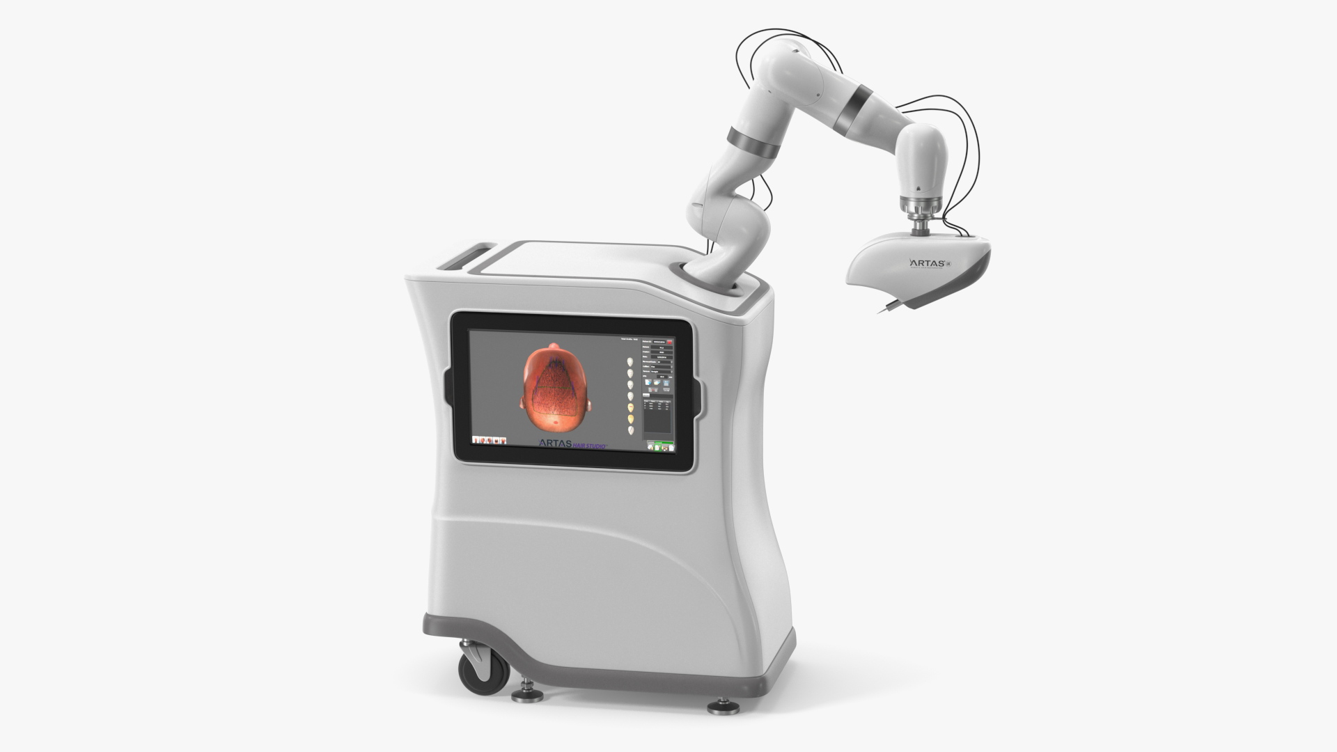 3D ARTAS Robotic Hair Restoration Rigged for Maya