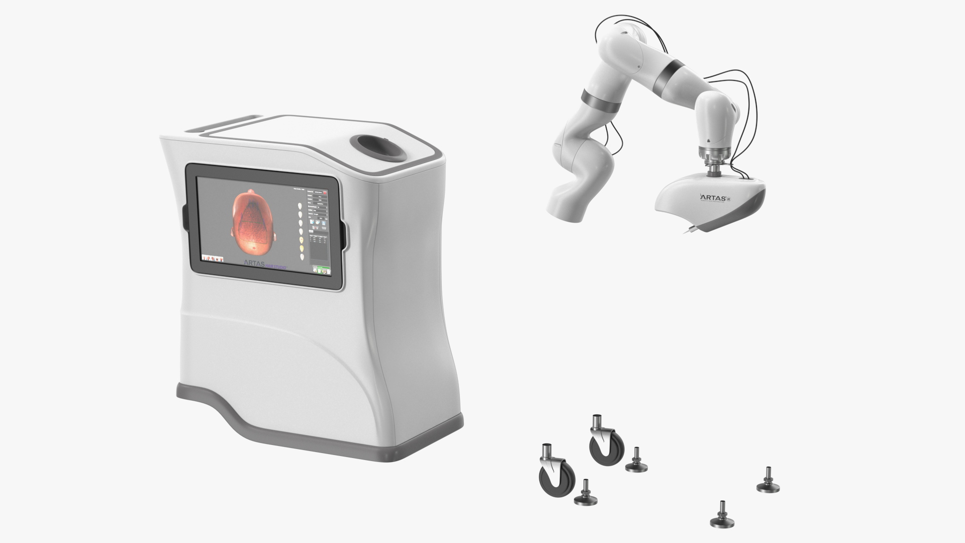 3D ARTAS Robotic Hair Restoration Rigged for Maya