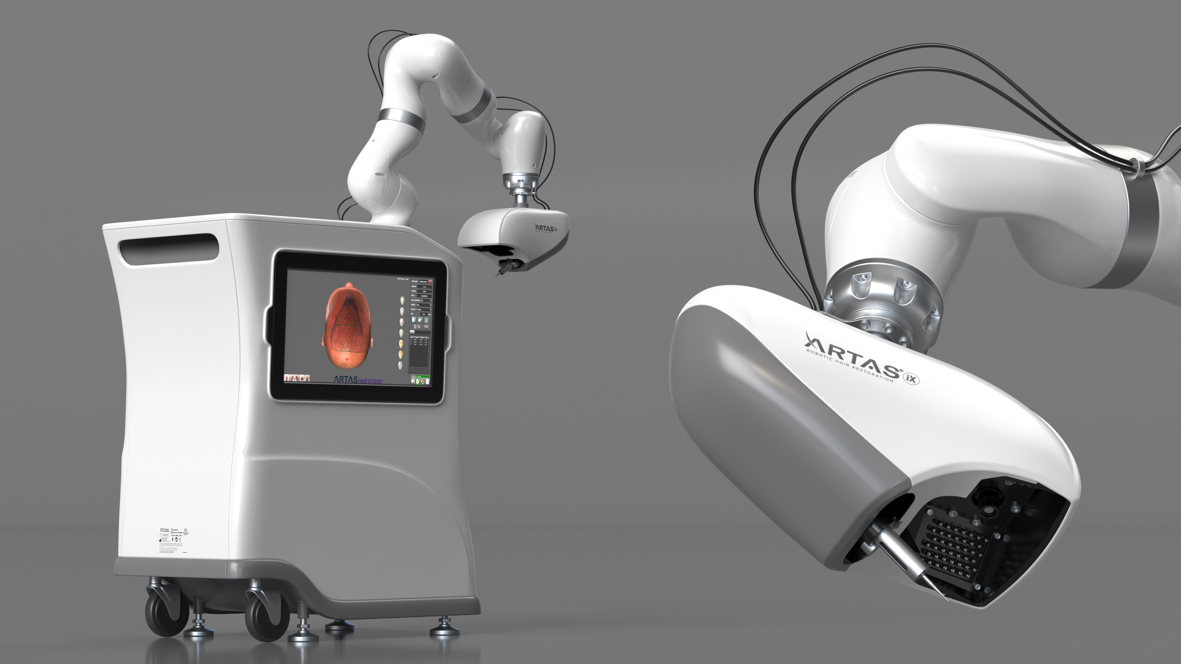 3D ARTAS Robotic Hair Restoration Rigged for Maya