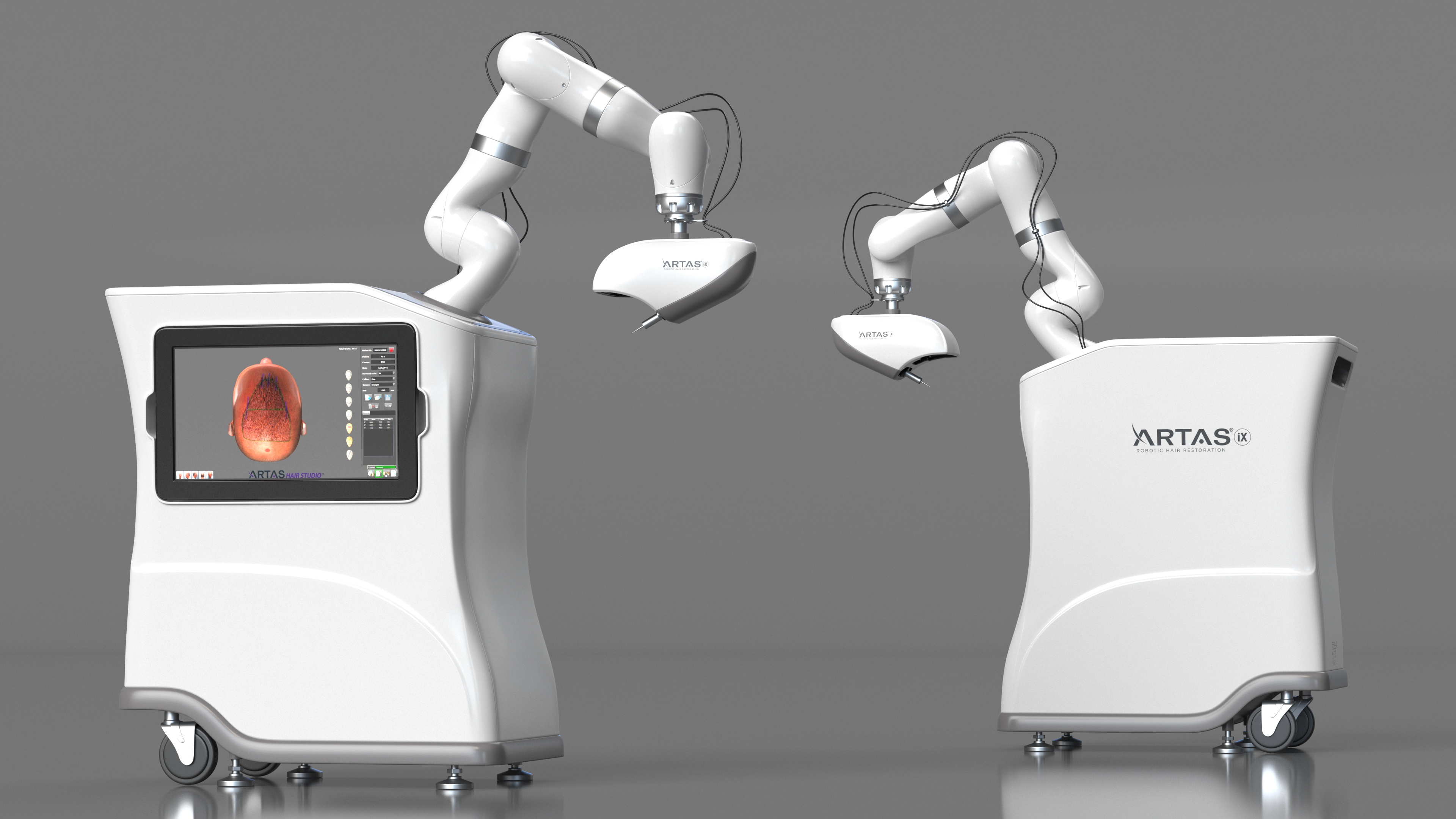 3D ARTAS Robotic Hair Restoration Rigged for Maya