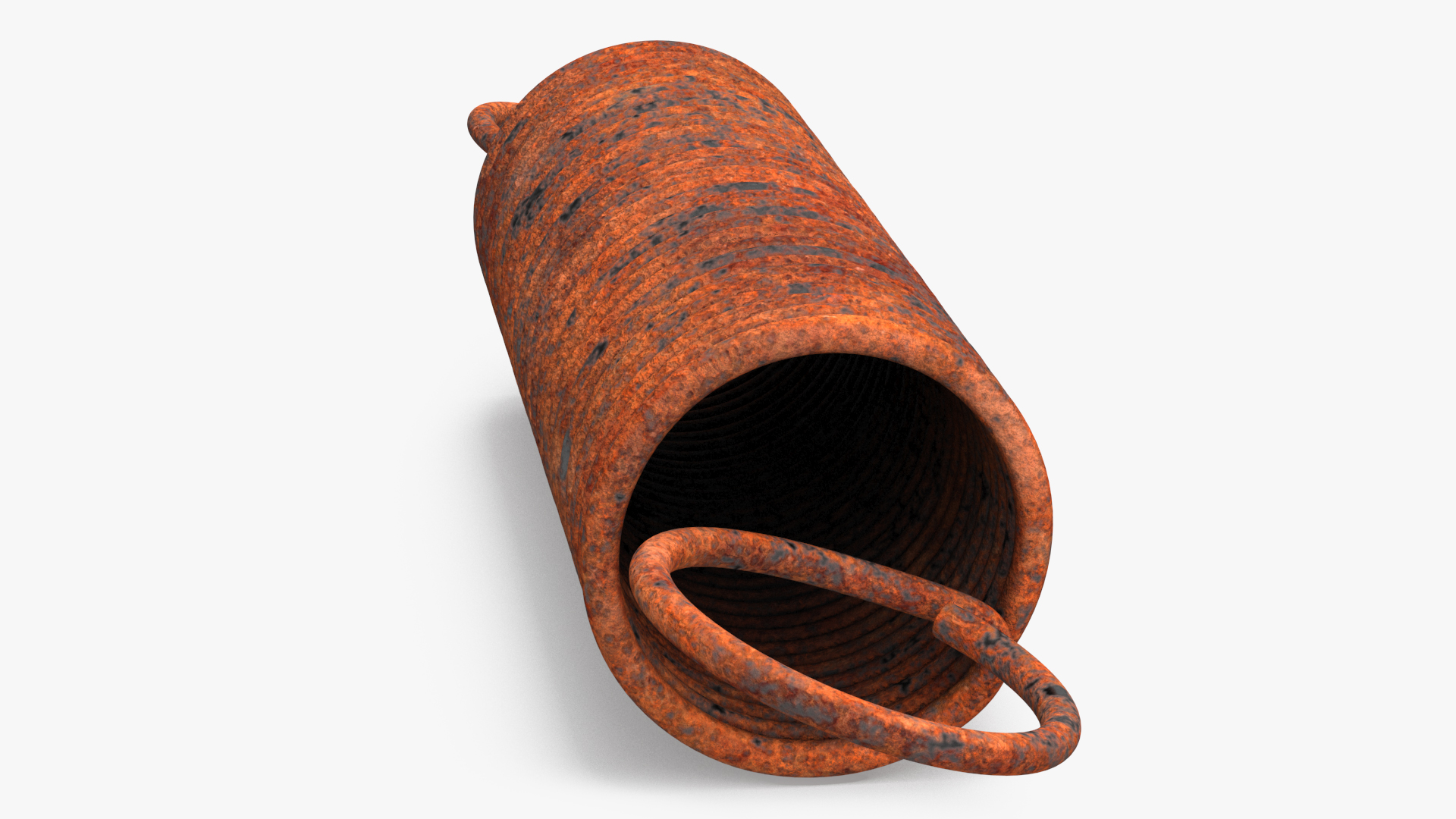 Thin Spring Rusty 3D
