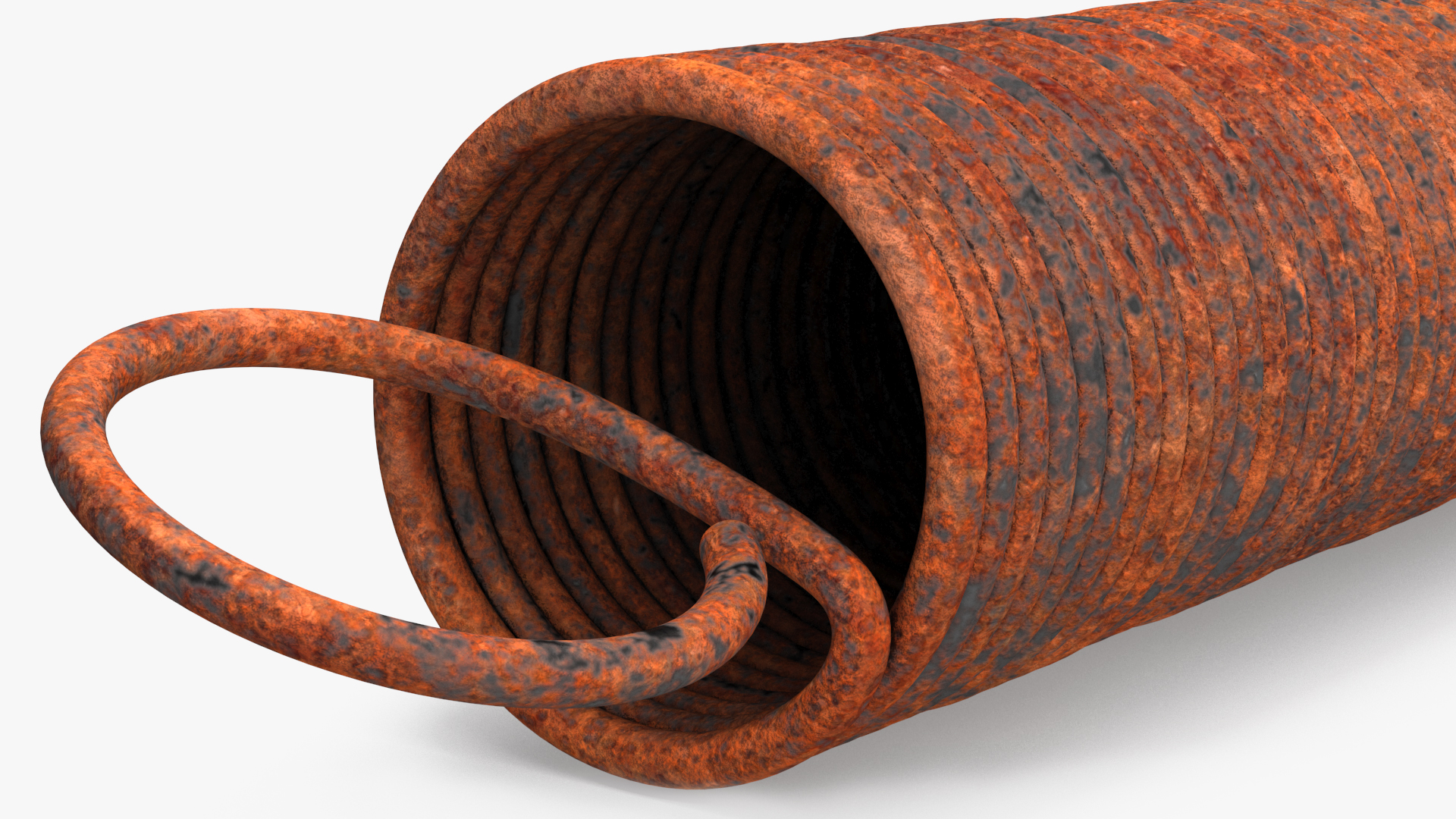 Thin Spring Rusty 3D