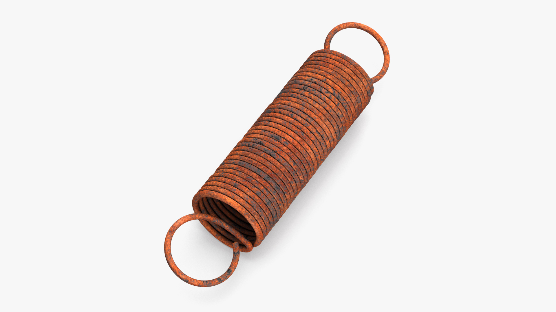 Thin Spring Rusty 3D