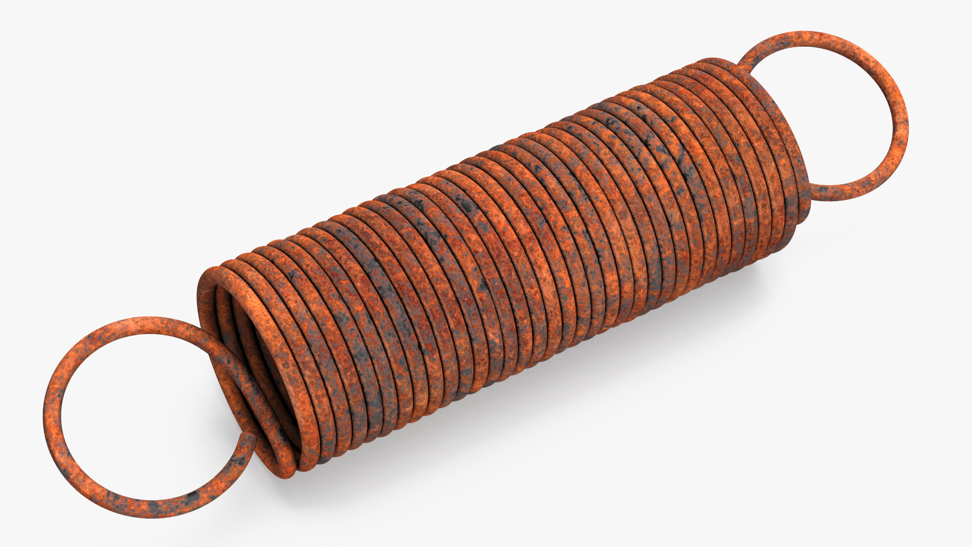 Thin Spring Rusty 3D