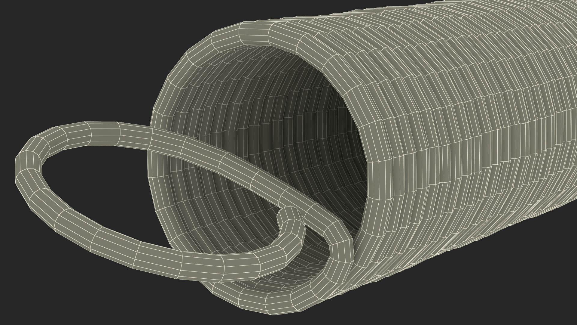 Thin Spring Rusty 3D