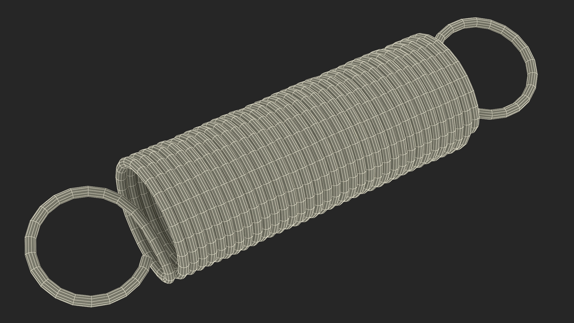 Thin Spring Rusty 3D