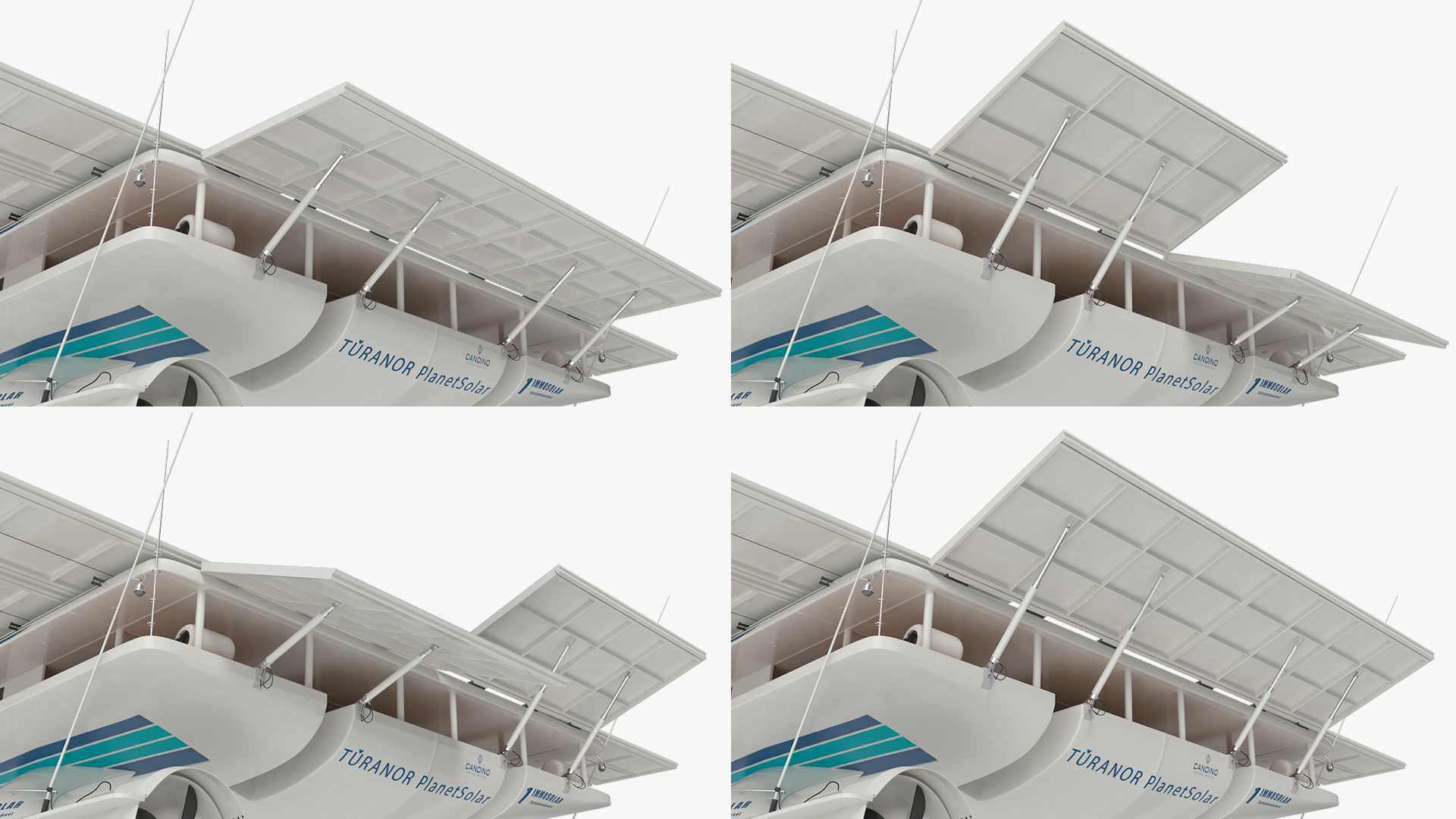 Electric Yacht PlanetSolar Rigged for Maya 3D