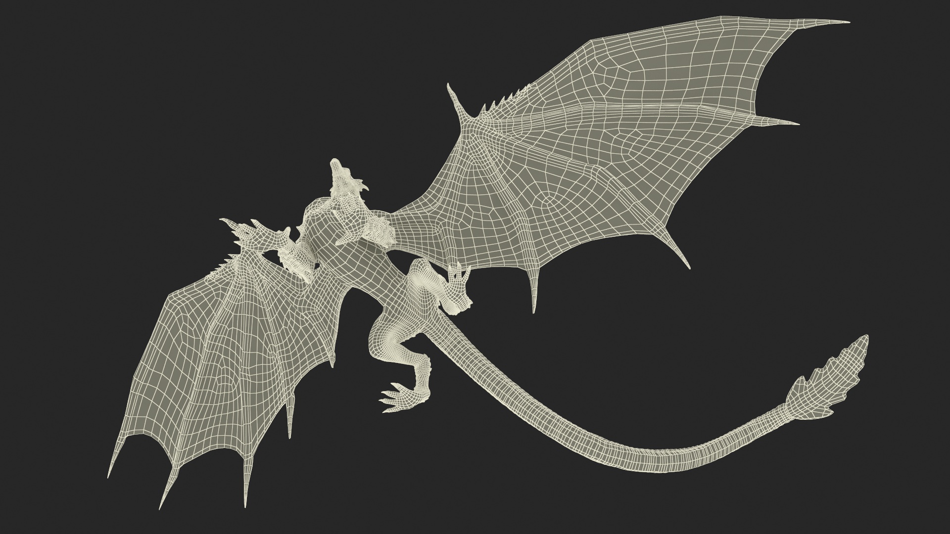 Walking Western Dragon 3D