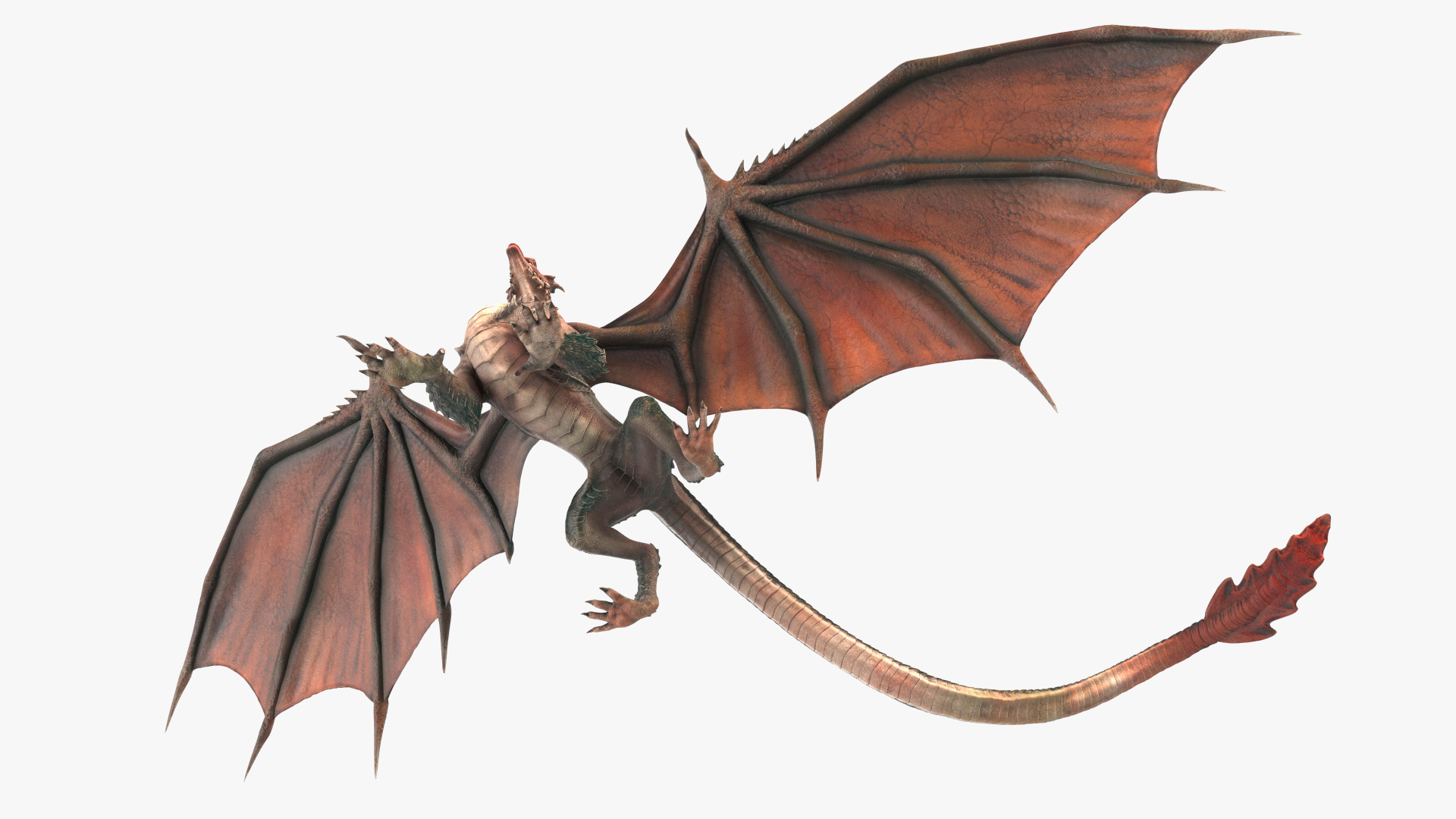 Walking Western Dragon 3D