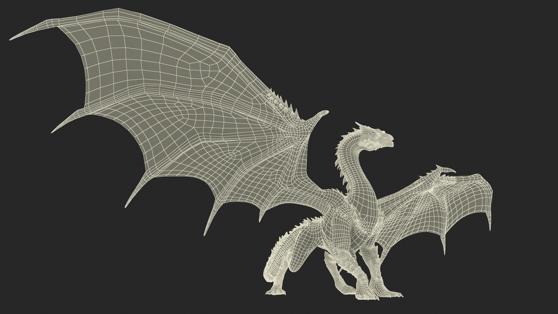 Walking Western Dragon 3D